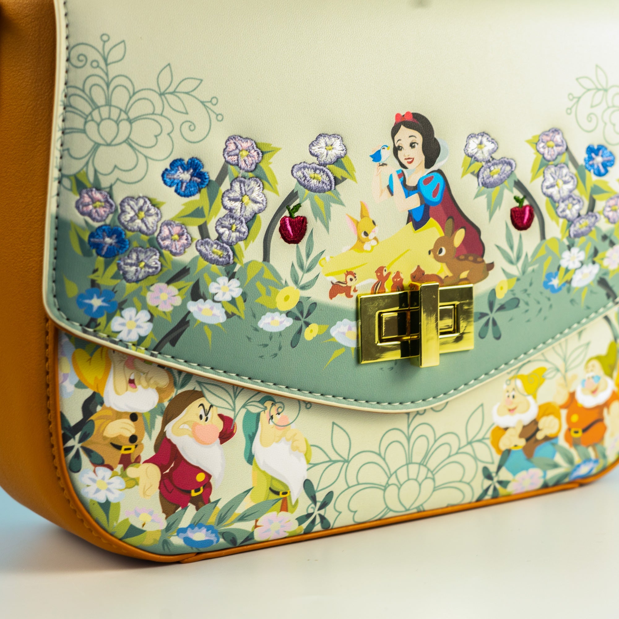 Loungefly x Disney Snow White and the Seven Dwarfs Floral Crossbody Bag - GeekCore