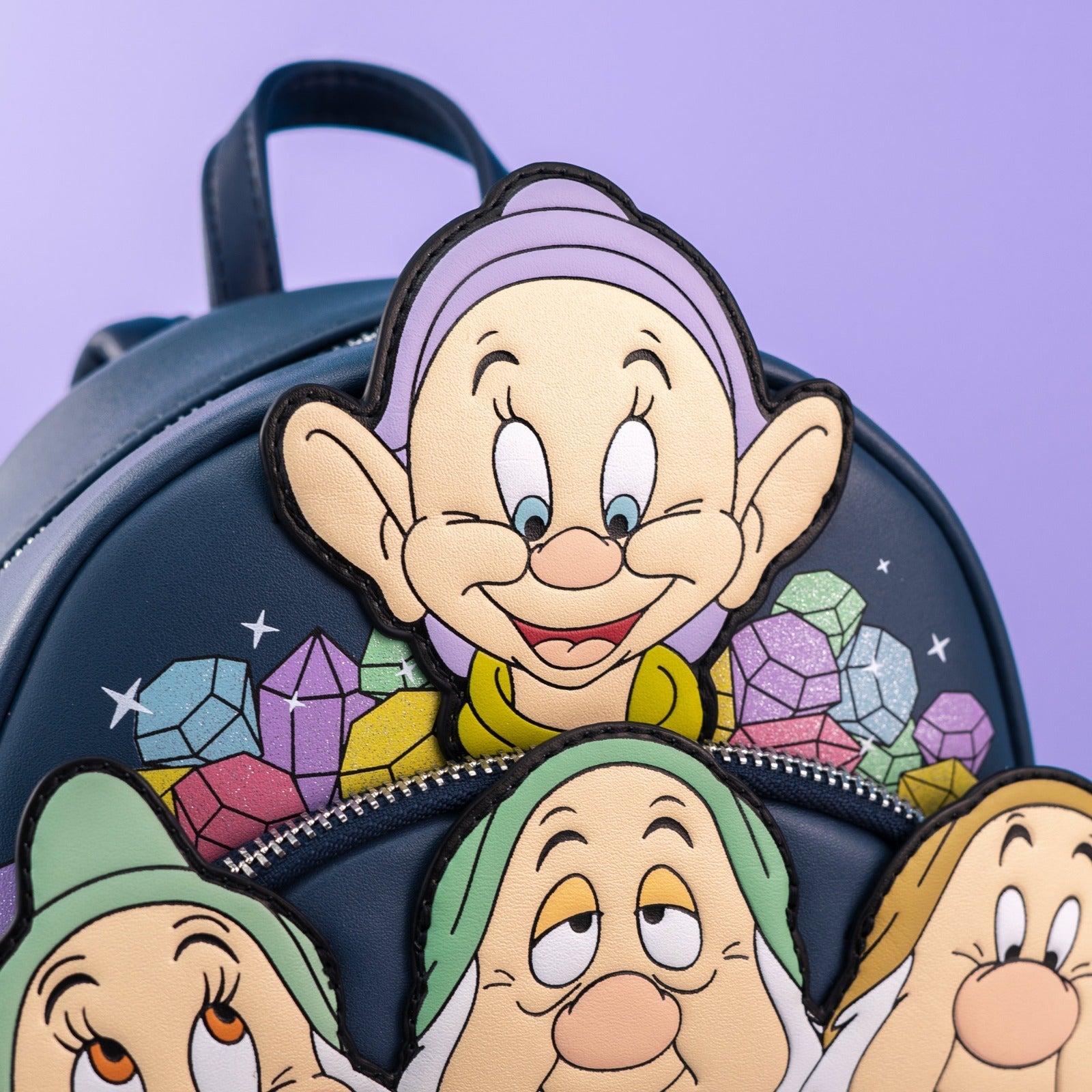 Loungefly x Disney Snow White and the Seven Dwarfs Triple Pocket Mini Backpack - GeekCore