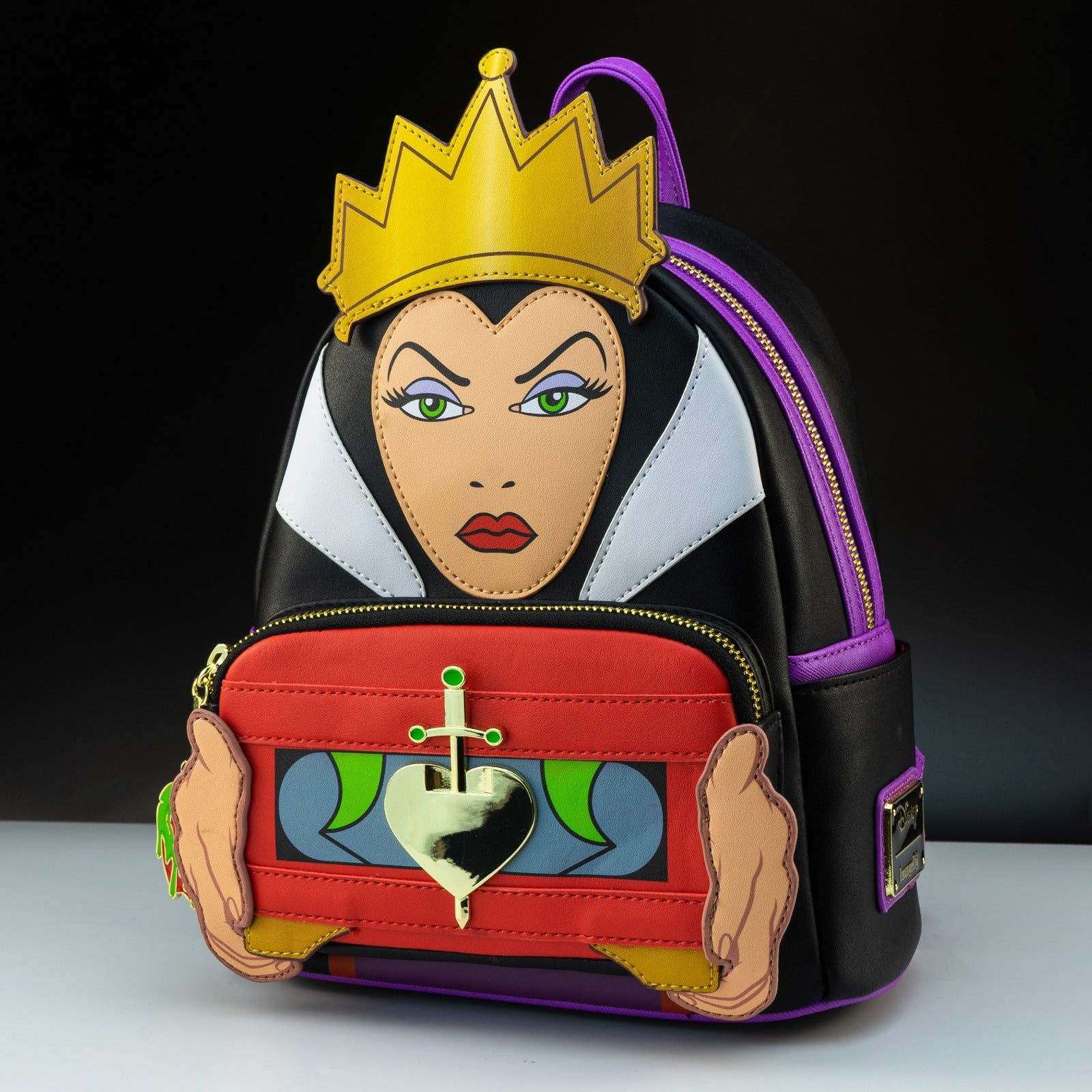 Loungefly x Disney Snow White Evil Queen Holding Heart Box Mini Backpa GeekCore