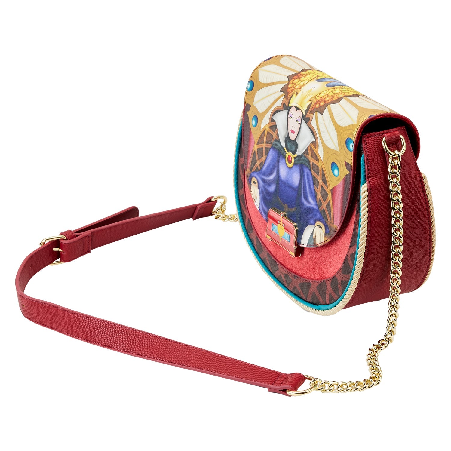 Loungefly x Disney Snow White Evil Queen Throne Crossbody Bag - GeekCore