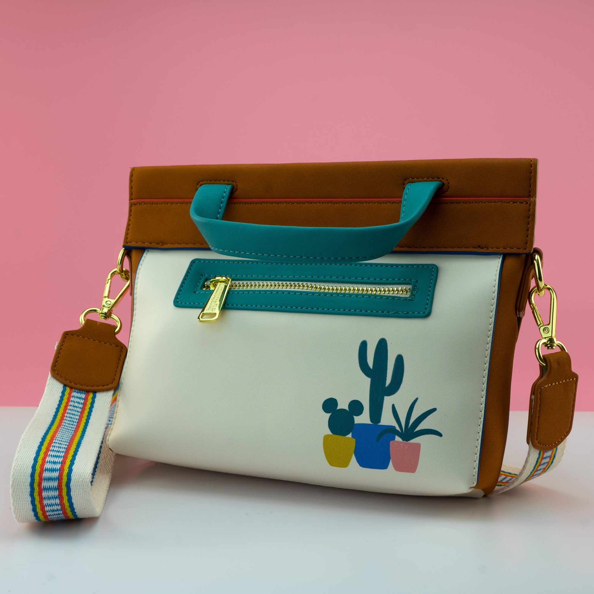 Loungefly x Disney South Western Mickey Cactus Crossbody Bag GeekCore