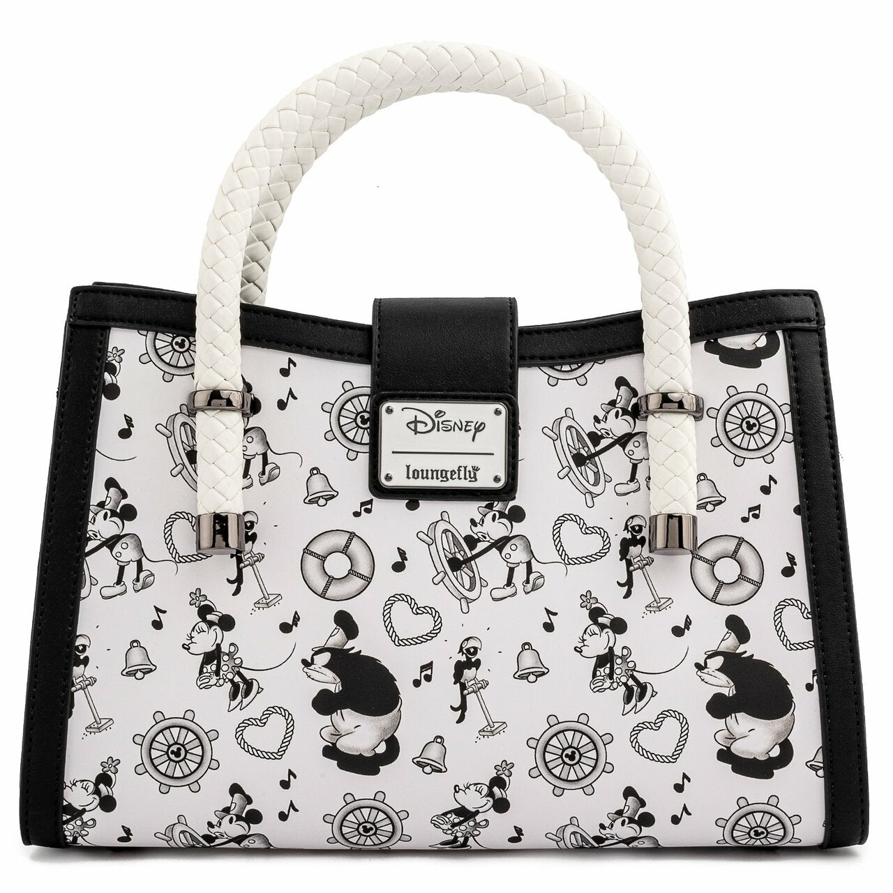 Loungefly x Disney Steamboat Willie All Over Print Crossbody Bag - GeekCore