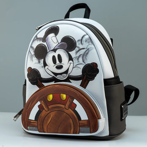 Disney online Loungefly Steamboat Willie mini backpack Mickey Mouse