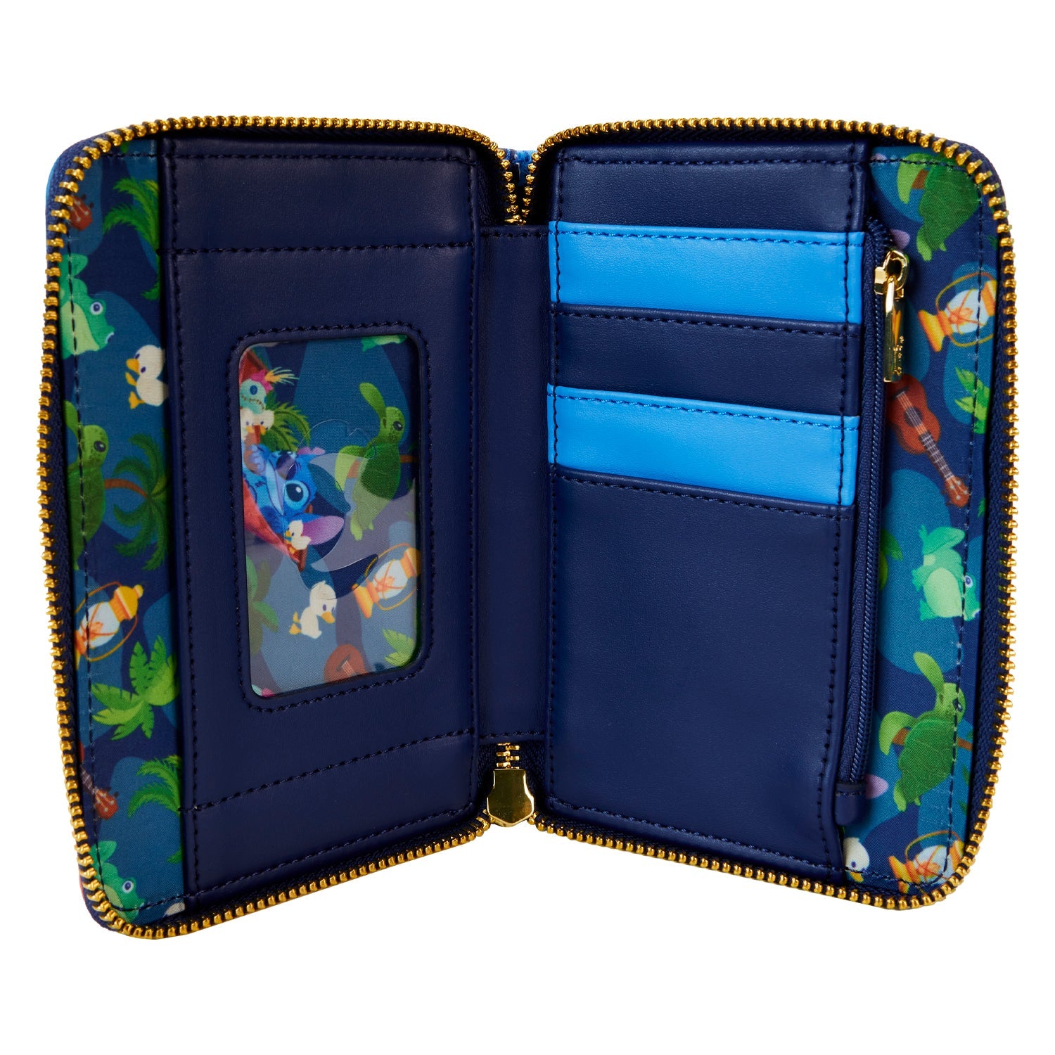 Loungefly x Disney Stitch Camping Cuties Zip Around Wallet - GeekCore