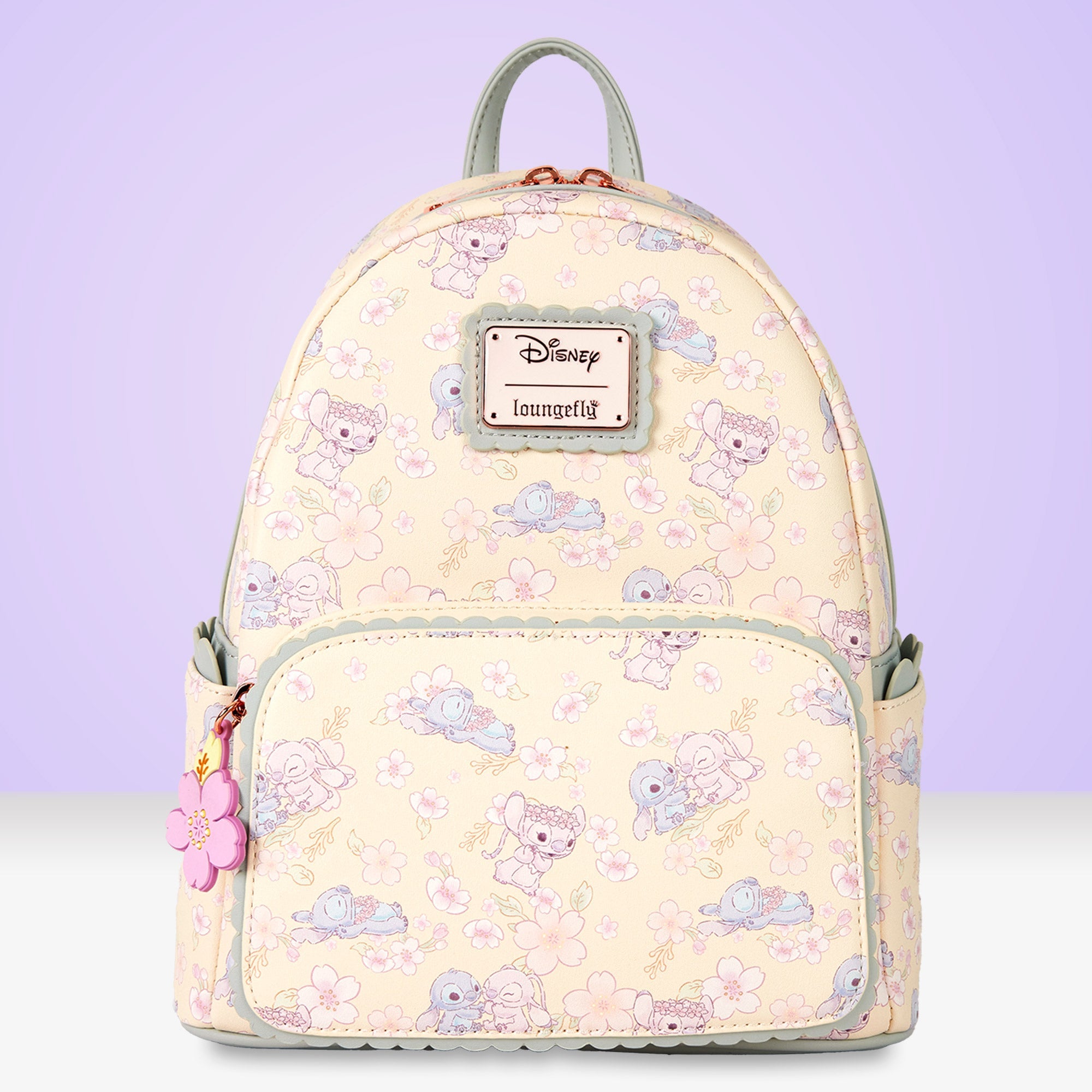 Loungefly x Disney Stitch Cherry Blossom AOP Mini Backpack - GeekCore