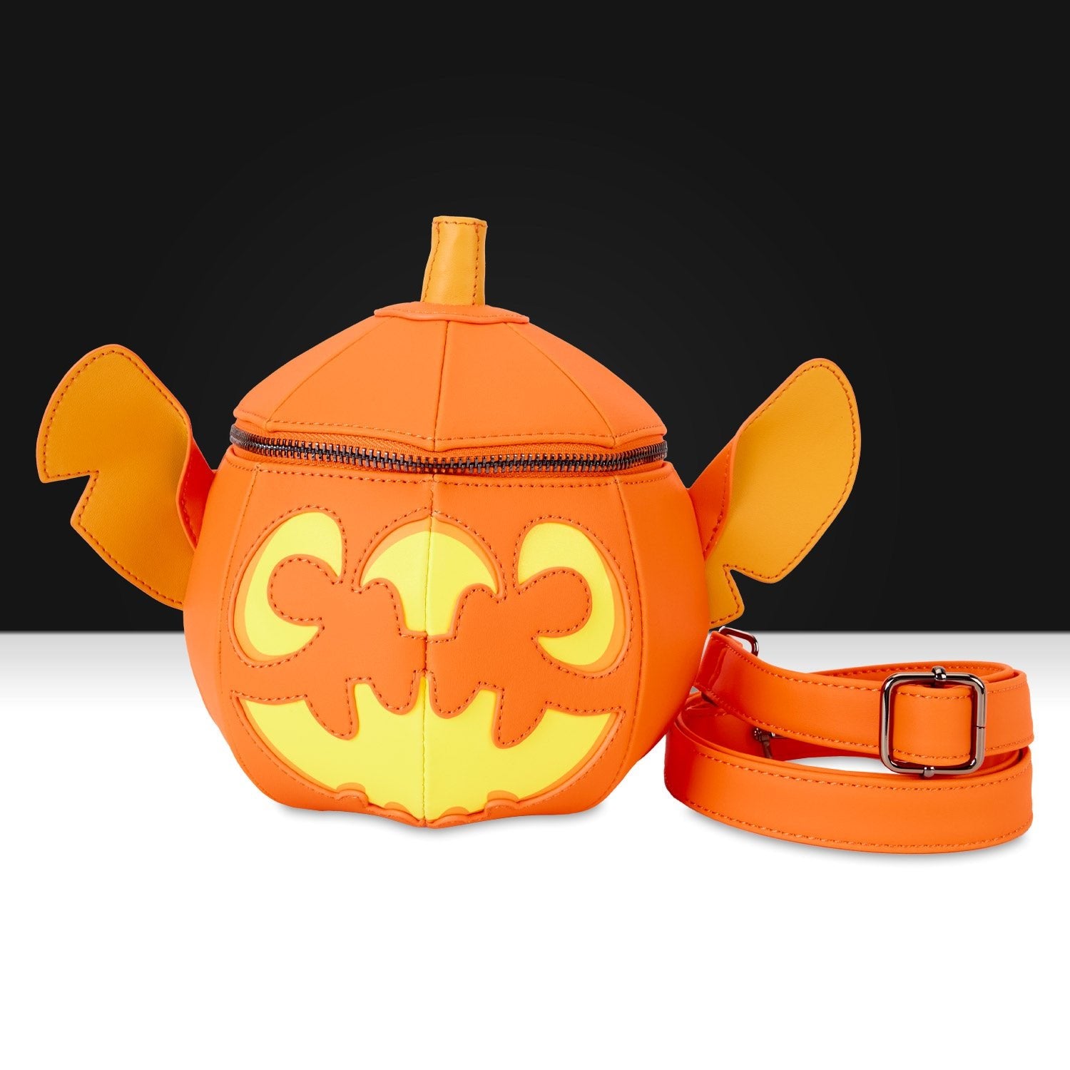 Loungefly x Disney Stitch Figural Pumpkin Crossbody Bag - GeekCore