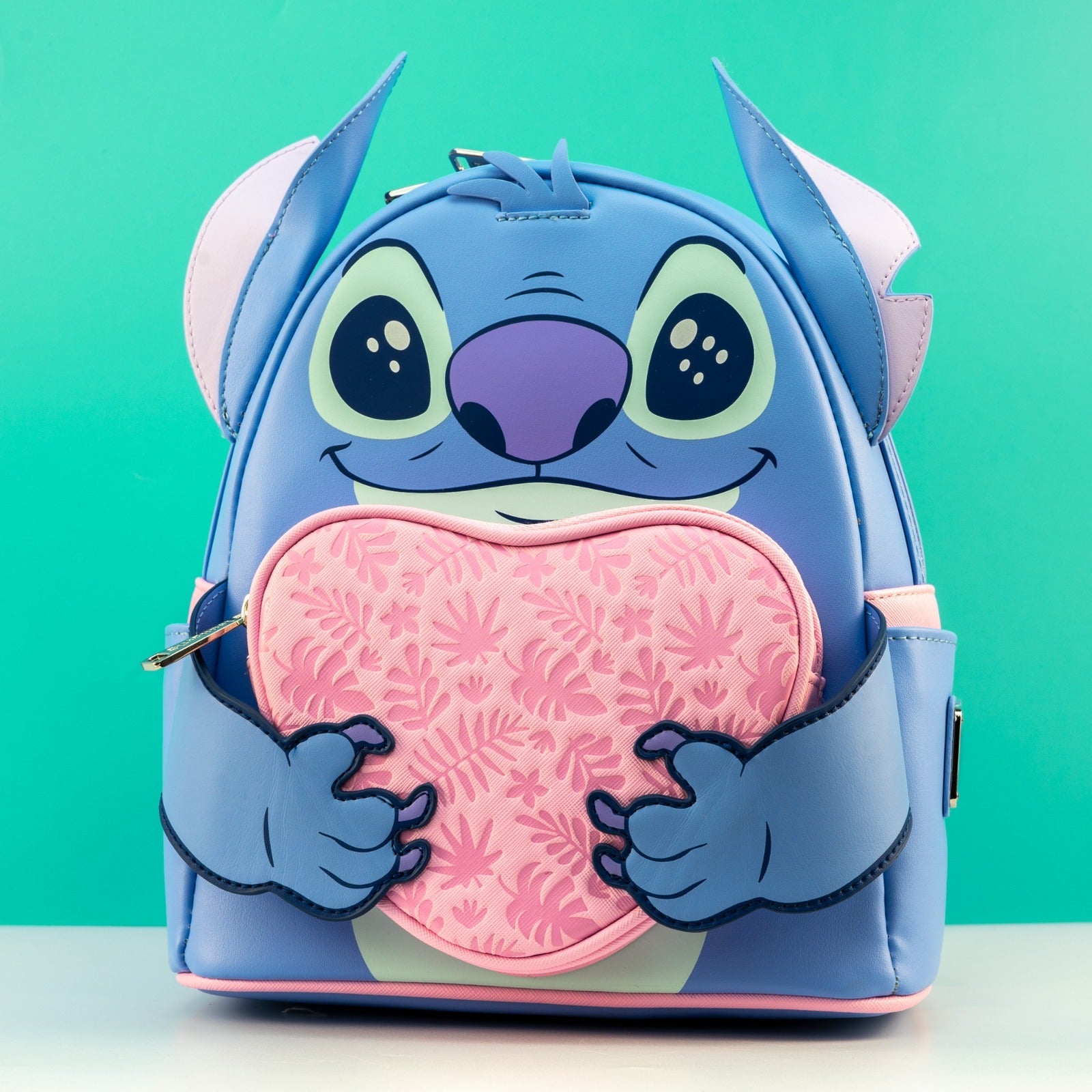 Loungefly x Disney Stitch Holding Heart Cosplay Mini Backpack - GeekCore