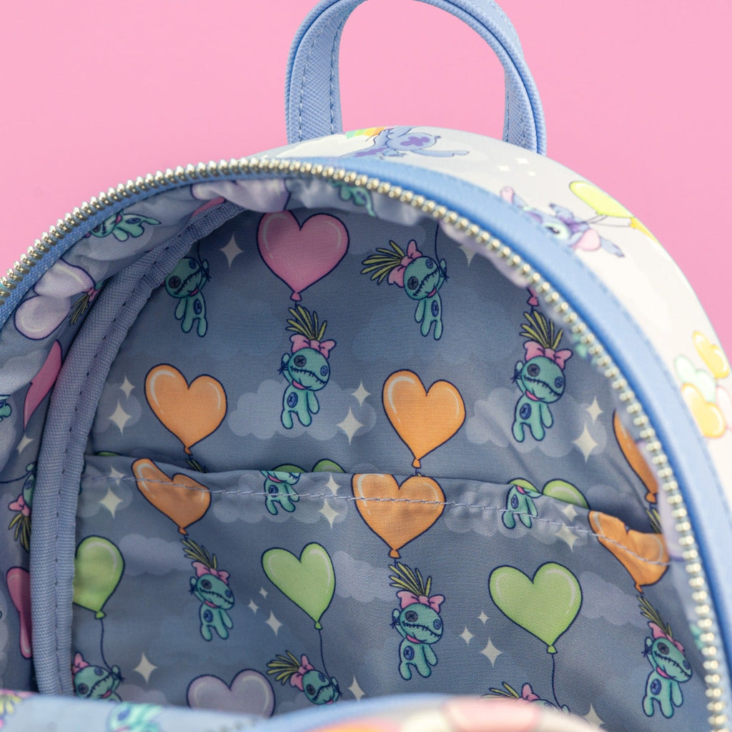 Disney Loungefly Stitch heart balloons mini selling backpack