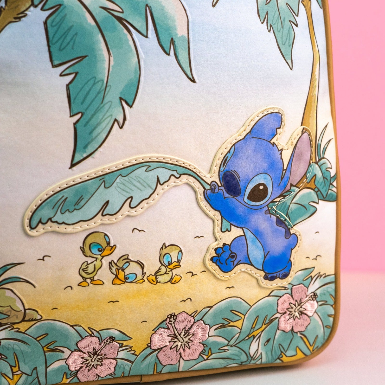 Stitch and ducklings backpack on sale