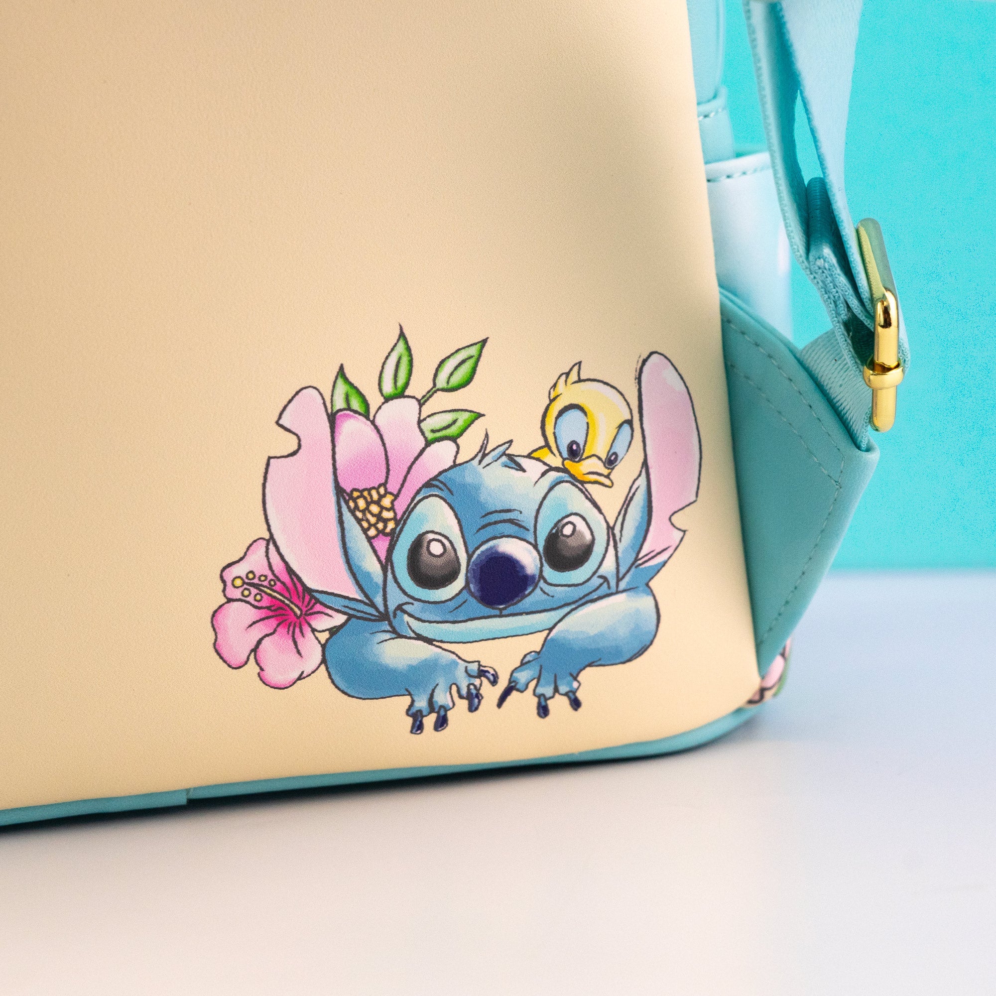 Loungefly x Disney Stitch with Ducklings Tropical Mini Backpack - GeekCore