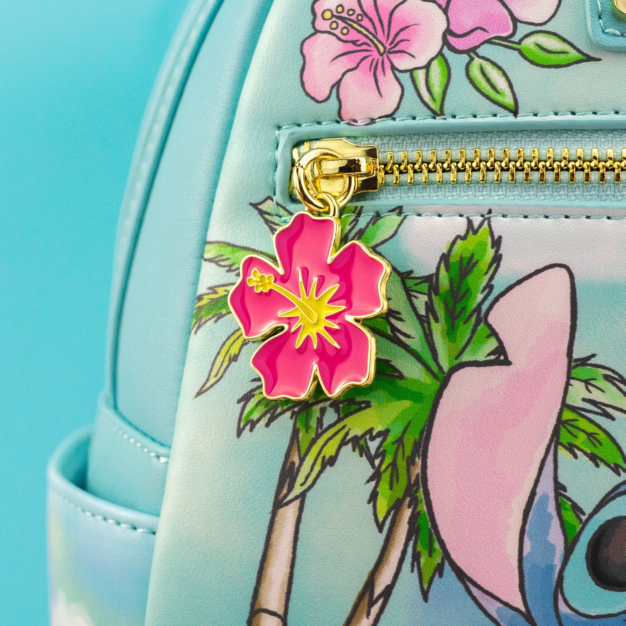 Loungefly x Disney Stitch with Ducklings Tropical Mini Backpack - GeekCore