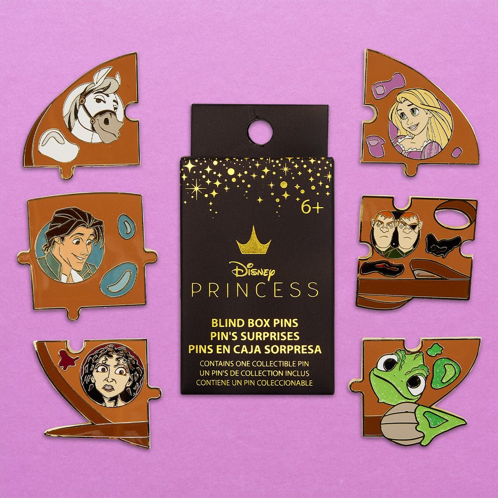 Loungefly x Disney Tangled Paints Puzzle Blind Box Mystery Pin - GeekCore
