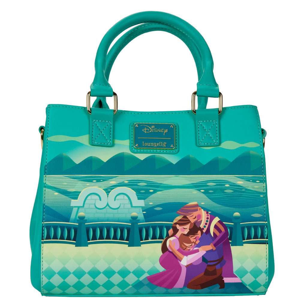 Loungefly x Disney Tangled Princess Castle Crossbody Bag - GeekCore