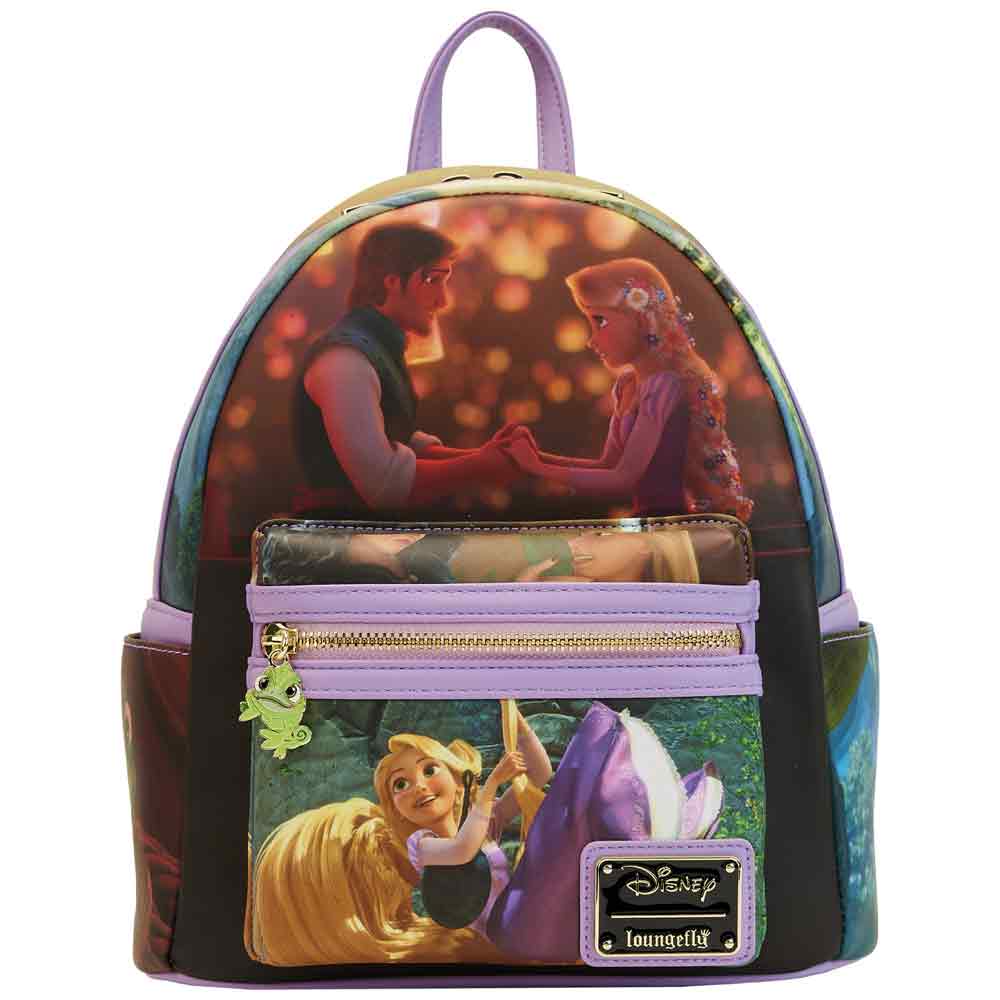 Loungefly x Disney Tangled Rapunzel Scenes Mini Backpack - GeekCore