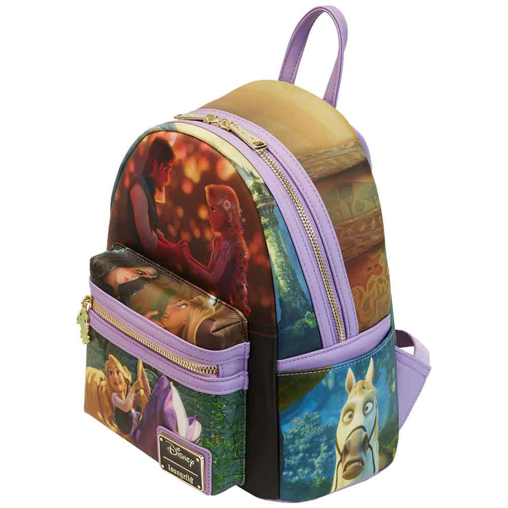 Loungefly x Disney Tangled Rapunzel Scenes Mini Backpack - GeekCore