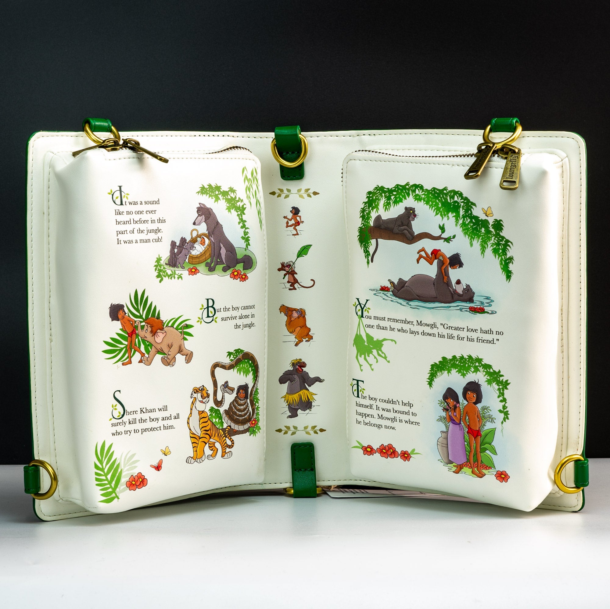 Loungefly x Disney The Jungle Book Convertible Book Crossbody Bag - GeekCore