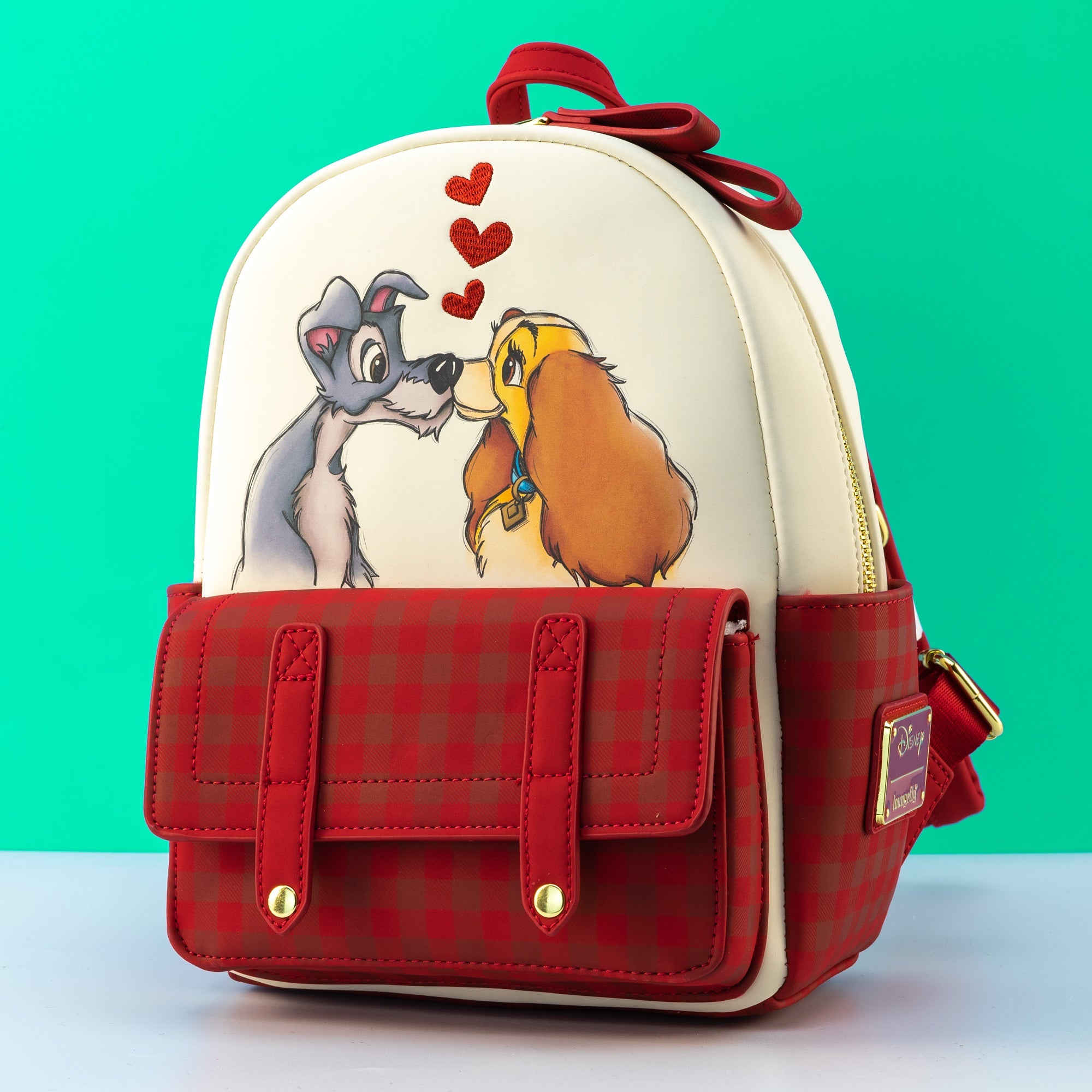 Loungefly x Disney The Lady and the Tramp Heart Mini Backpack GeekCore