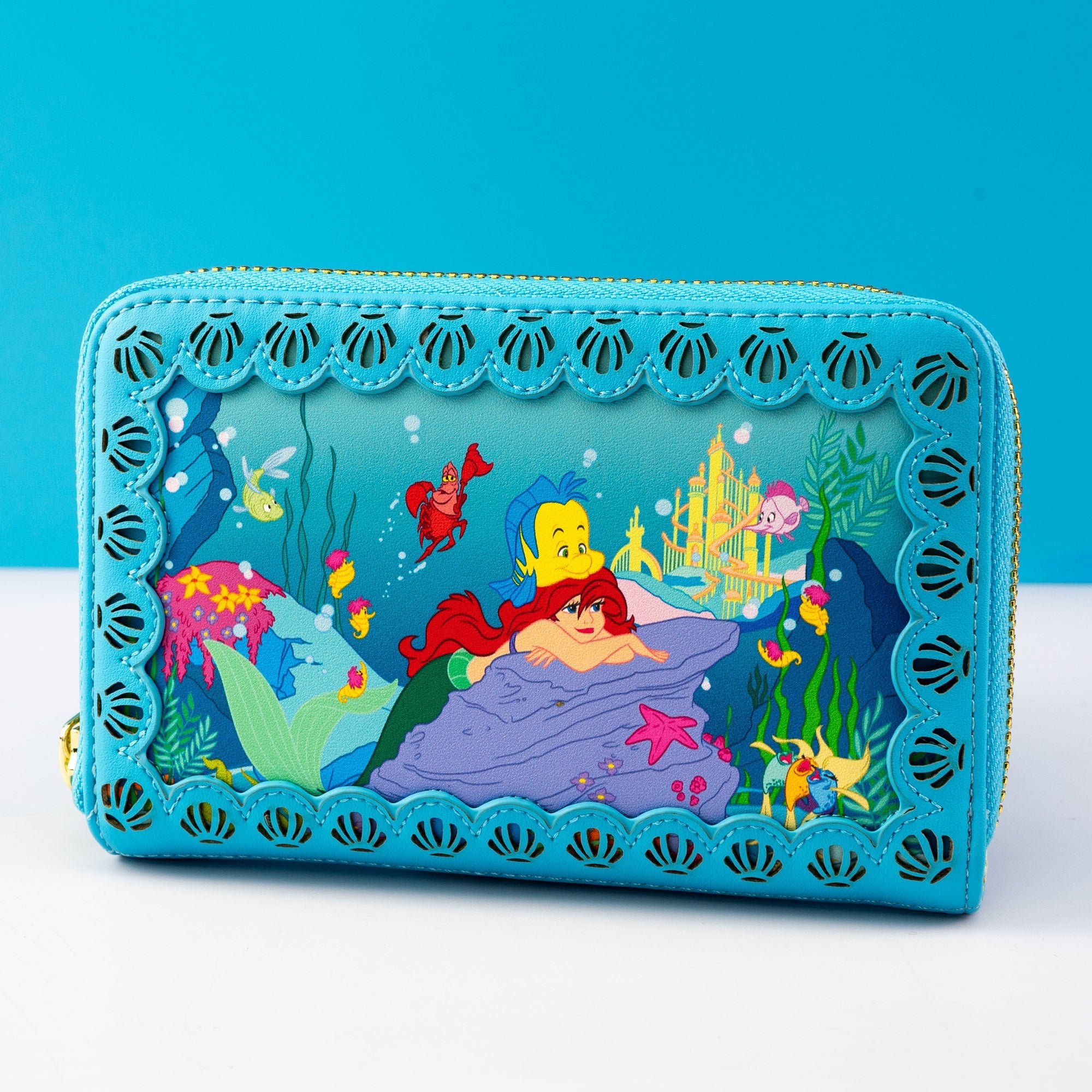 Loungefly x Disney The Little Mermaid Die Cut Window Scene Wallet - GeekCore