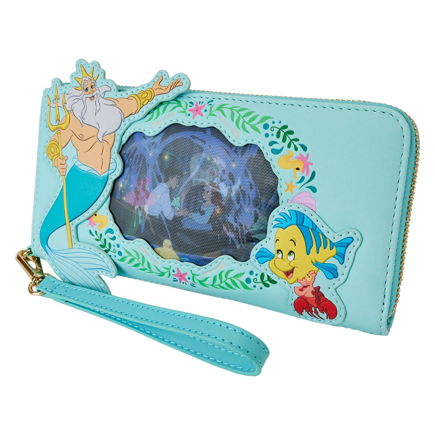 Loungefly x Disney The Little Mermaid Lenticular Wristlet - GeekCore