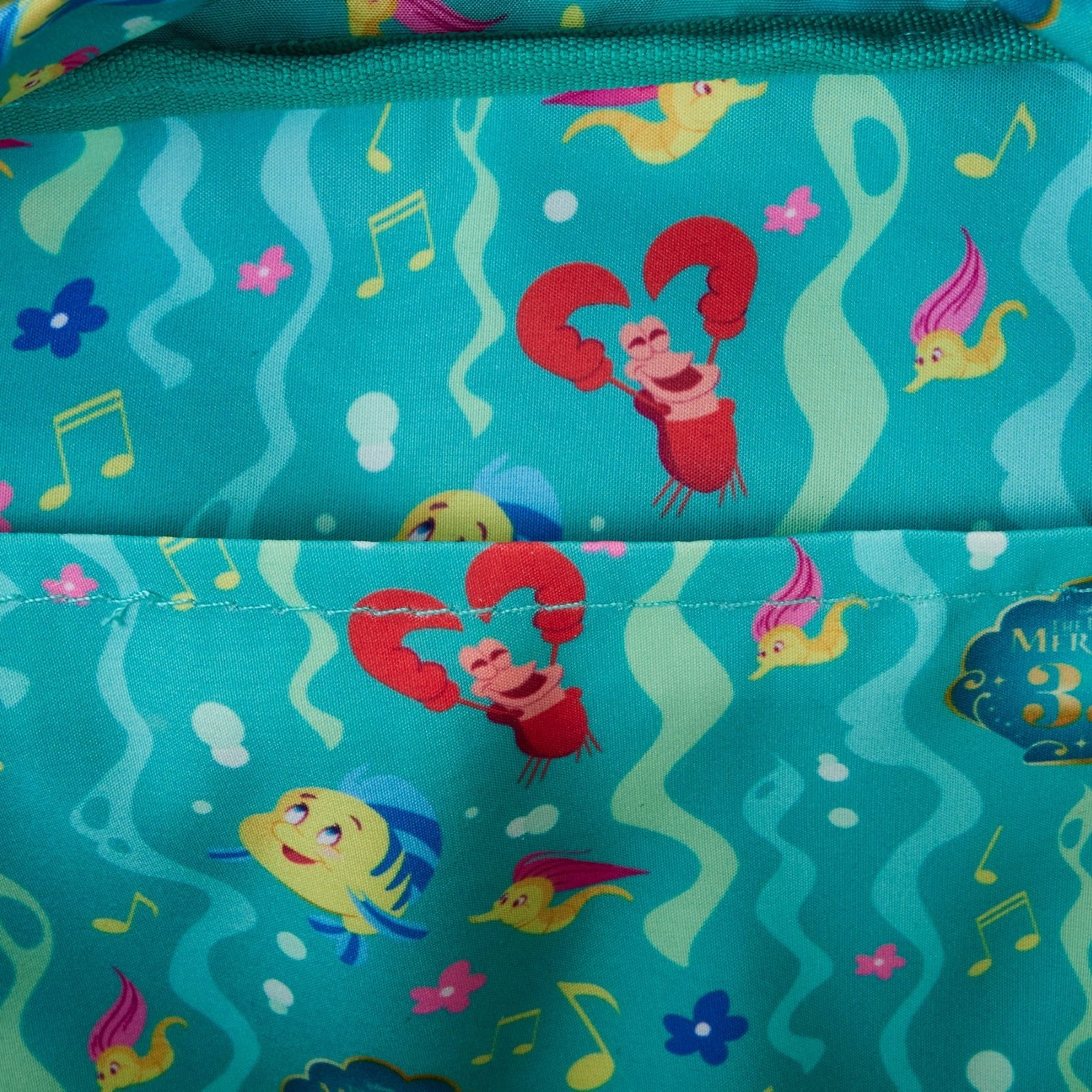 Loungefly x Disney The Little Mermaid Life is The Bubbles AOP Nylon Backpack - GeekCore