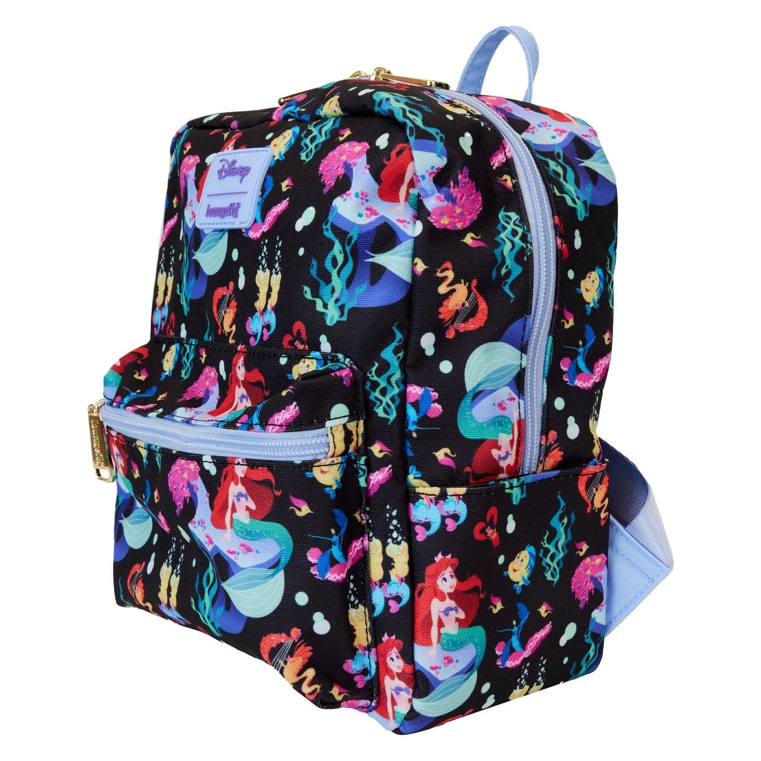 Loungefly x Disney The Little Mermaid Life is The Bubbles AOP Nylon Backpack - GeekCore