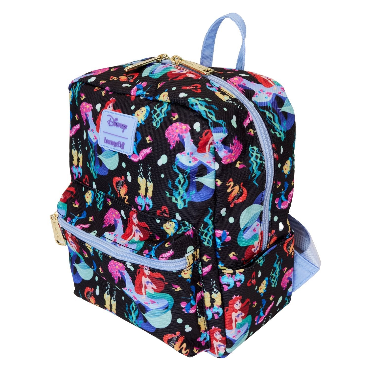 Loungefly x Disney The Little Mermaid Life is The Bubbles AOP Nylon Backpack - GeekCore