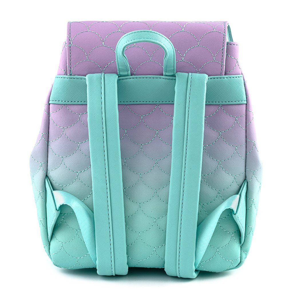 Loungefly x Disney The Little Mermaid Ombre Scales Mini Backpack - GeekCore