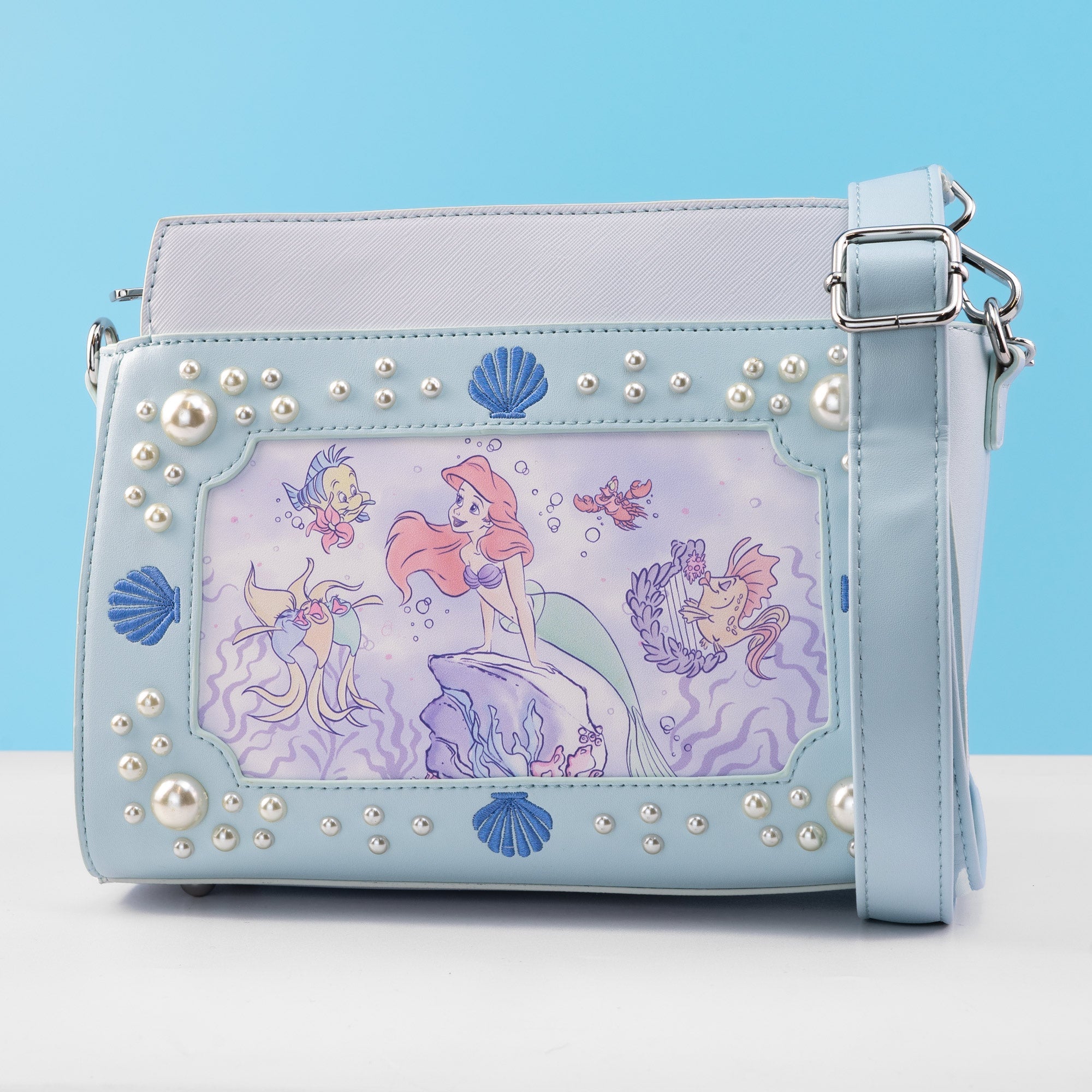 Loungefly x Disney The Little Mermaid Pearl Crossbody Handbag - GeekCore