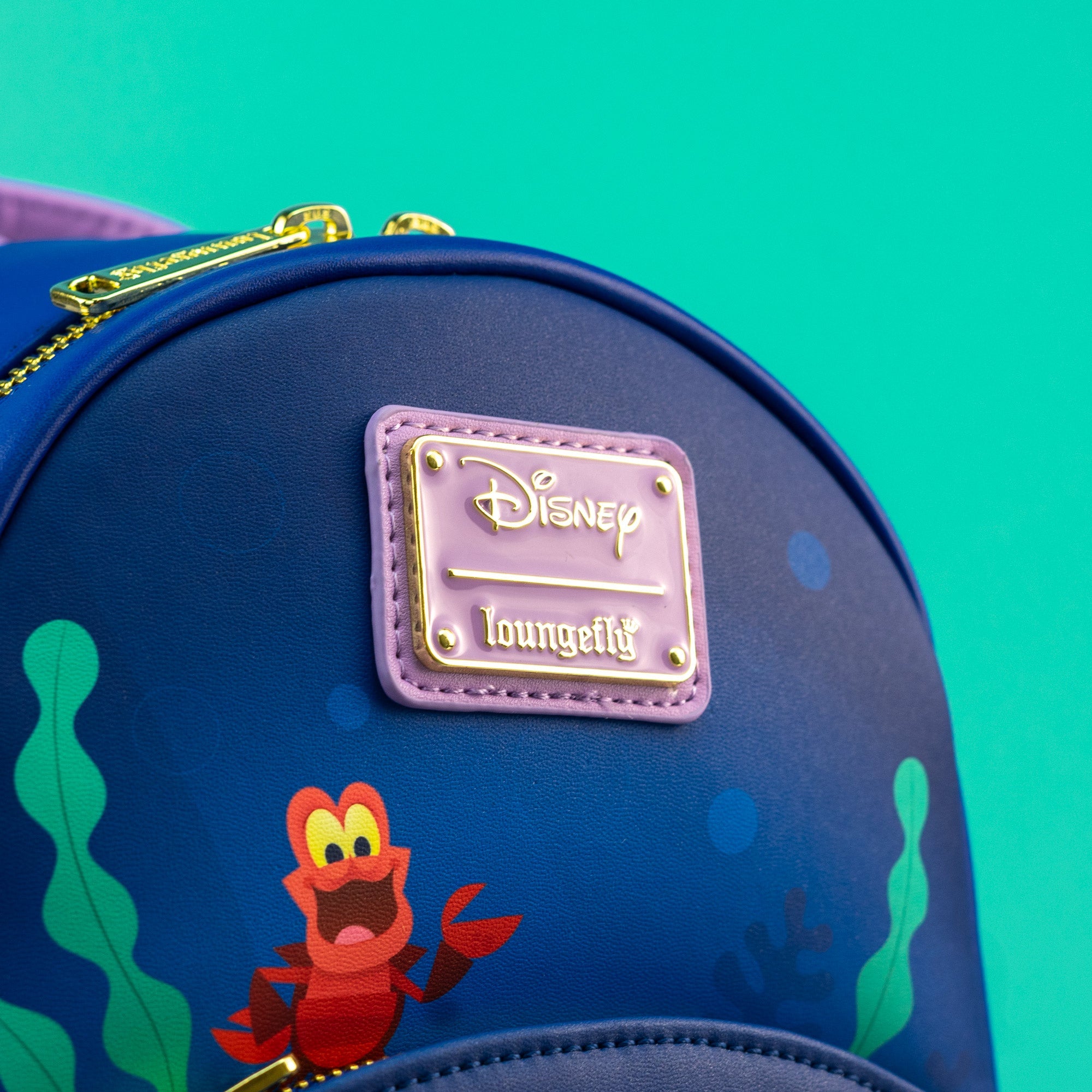 Loungefly x Disney The Little Mermaid Princess Ariel and Sebastian Mini Backpack - GeekCore