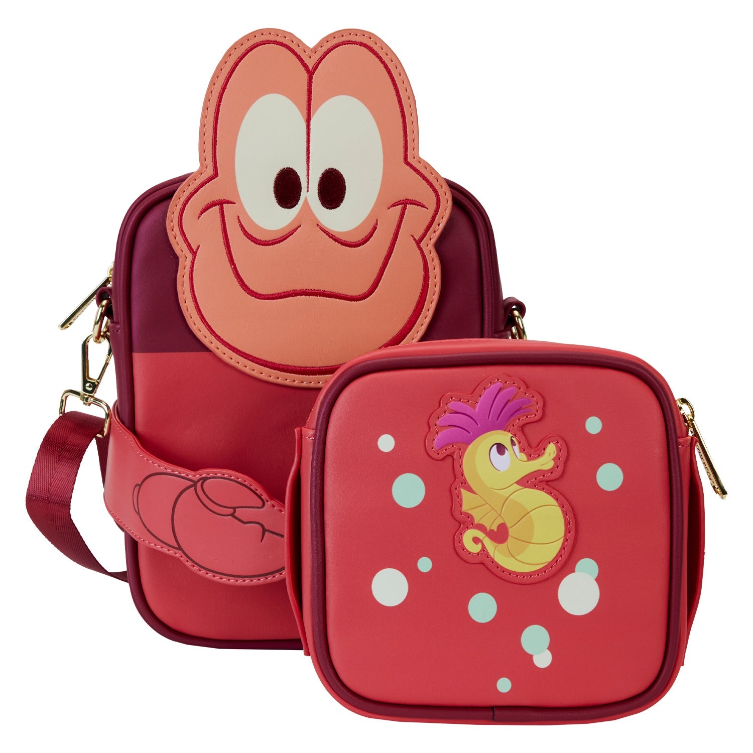 Loungefly x Disney The Little Mermaid Sebastian Crossbuddies Bag - GeekCore