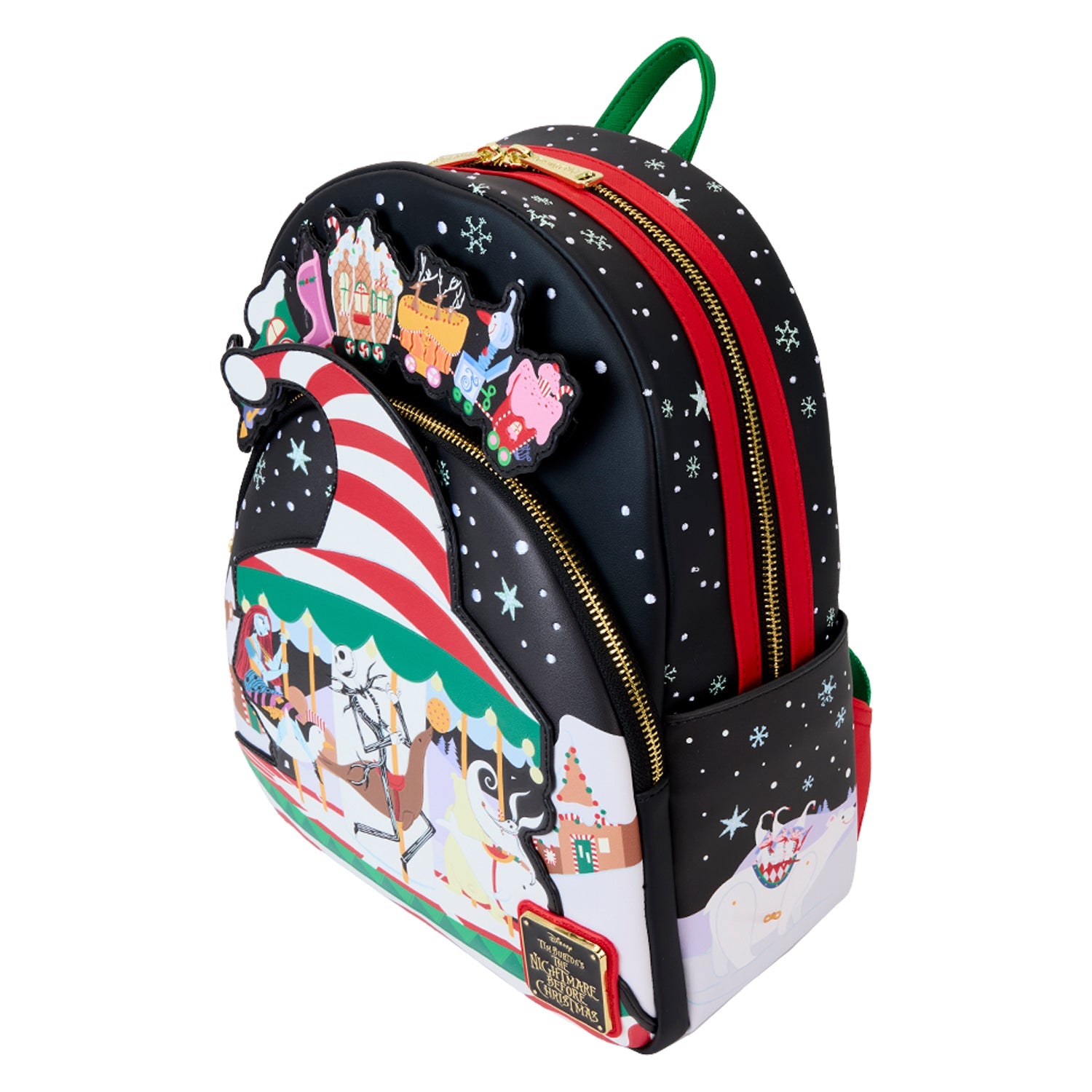 Loungefly x Disney The Nightmare Before Christmas Journey To Christmas Town Mini Backpack - GeekCore