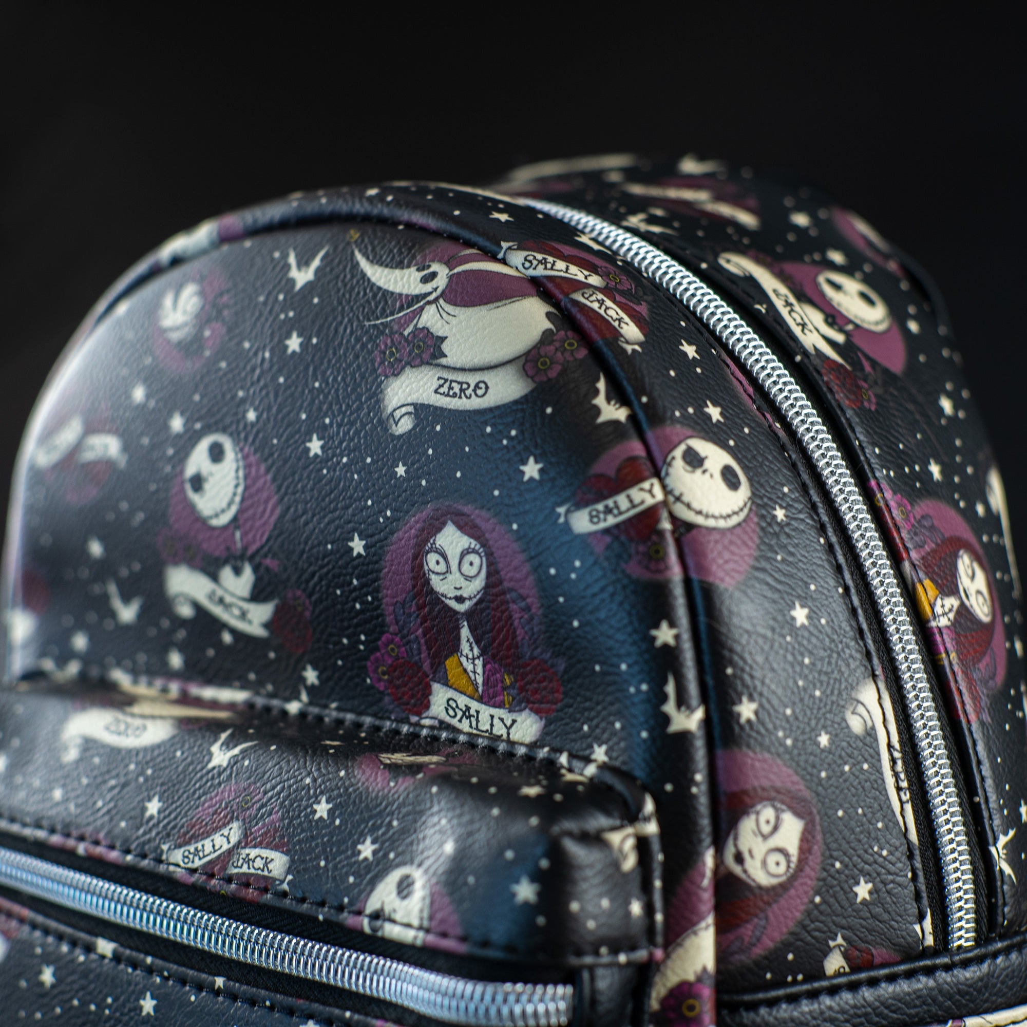 Loungefly x Disney The Nightmare Before Christmas Tattoo Print Mini Backpack - GeekCore