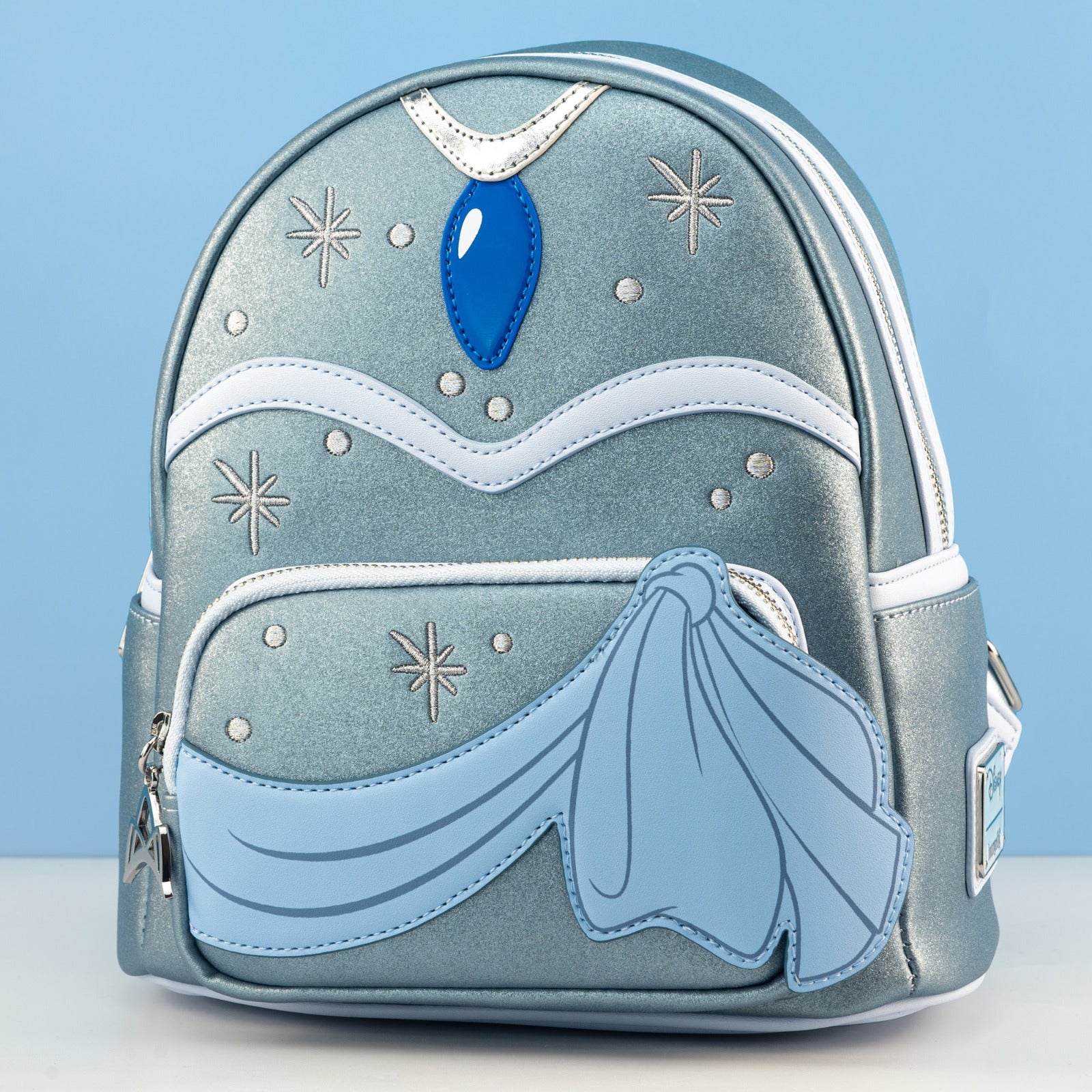 Loungefly x Disney The Princess and the Frog Tiana Blue Dress Cosplay Mini Backpack - GeekCore