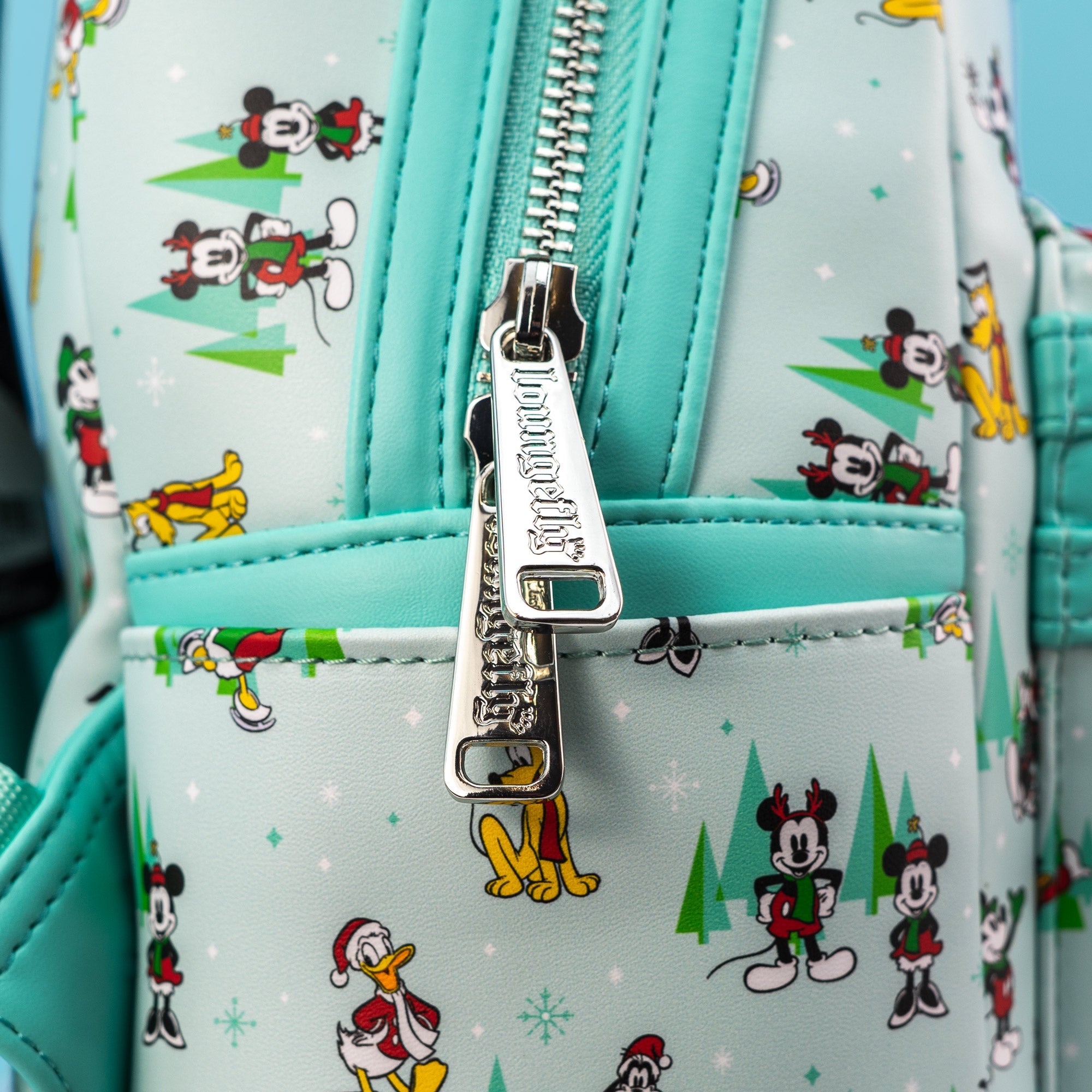Loungefly x Disney The Sensational Six Christmas Character Print Mini Backpack - GeekCore