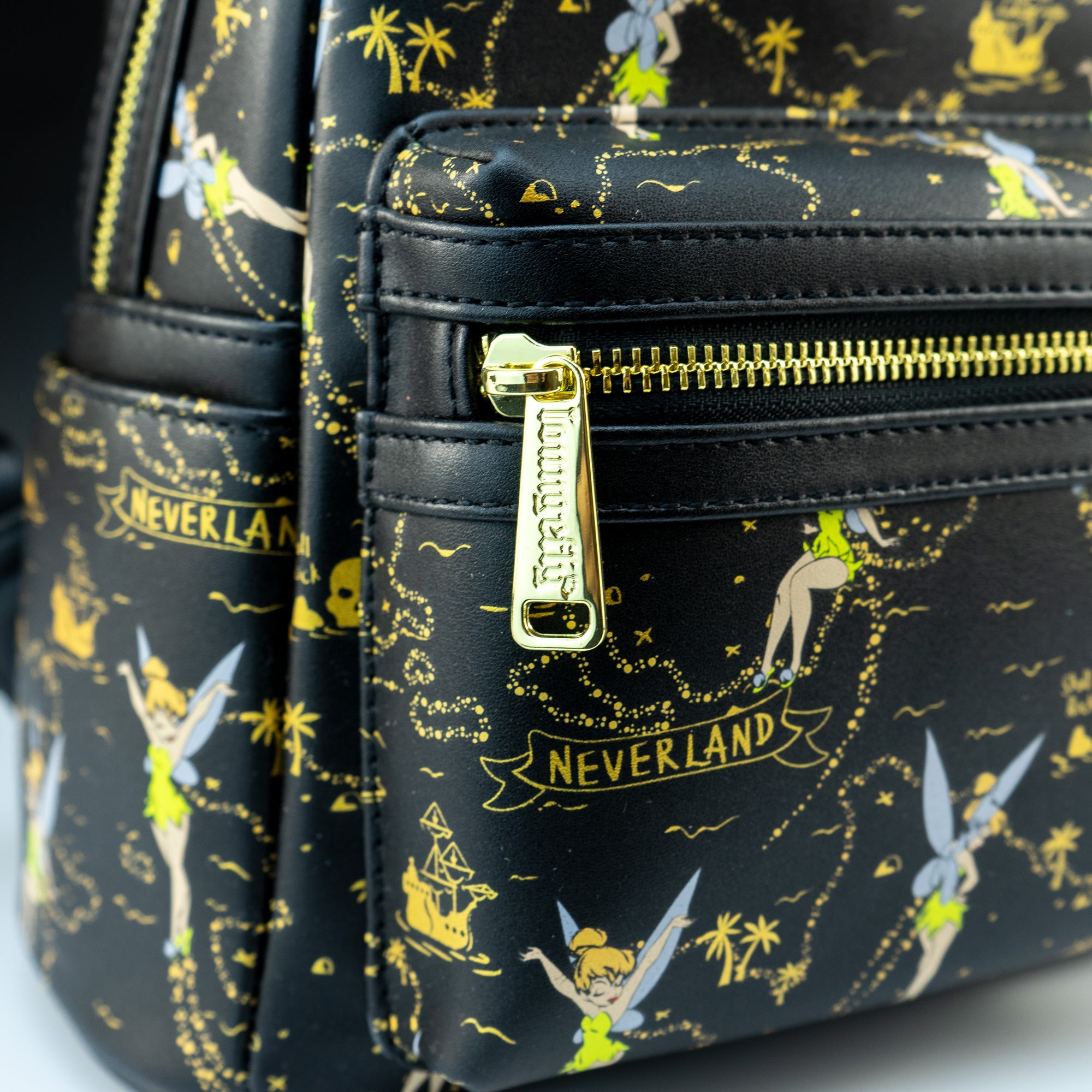 Loungefly x Disney Tinkerbell Neverland Treasure Map AOP Mini Backpack - GeekCore