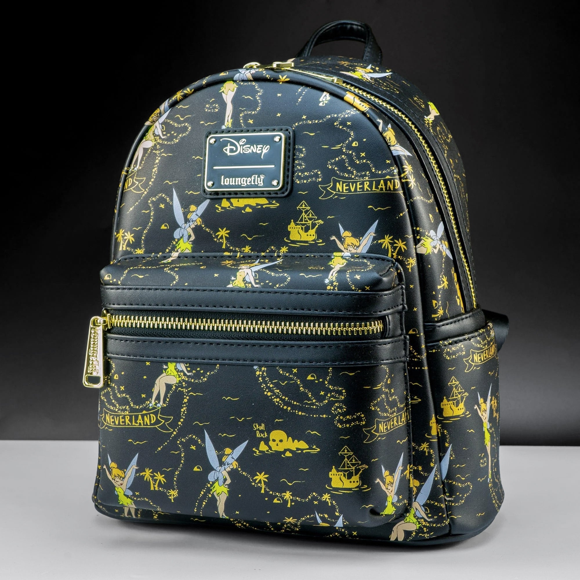 Loungefly x Disney Tinkerbell Neverland Treasure Map AOP Mini Backpack - GeekCore