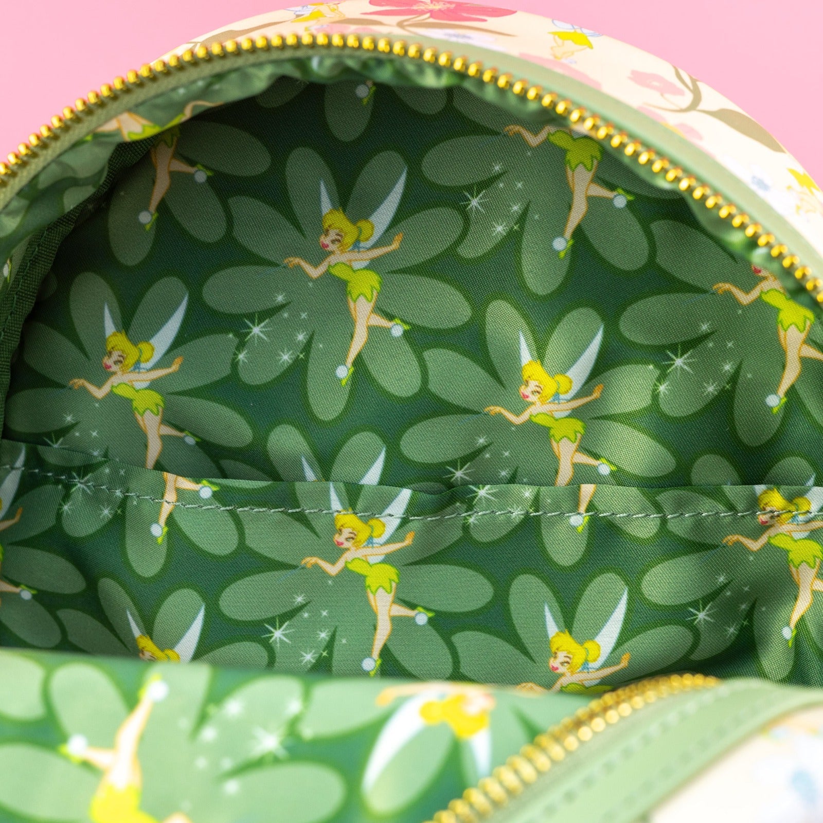 Loungefly x Disney Tinkerbell Pastel Flowers AOP Mini Backpack - GeekCore