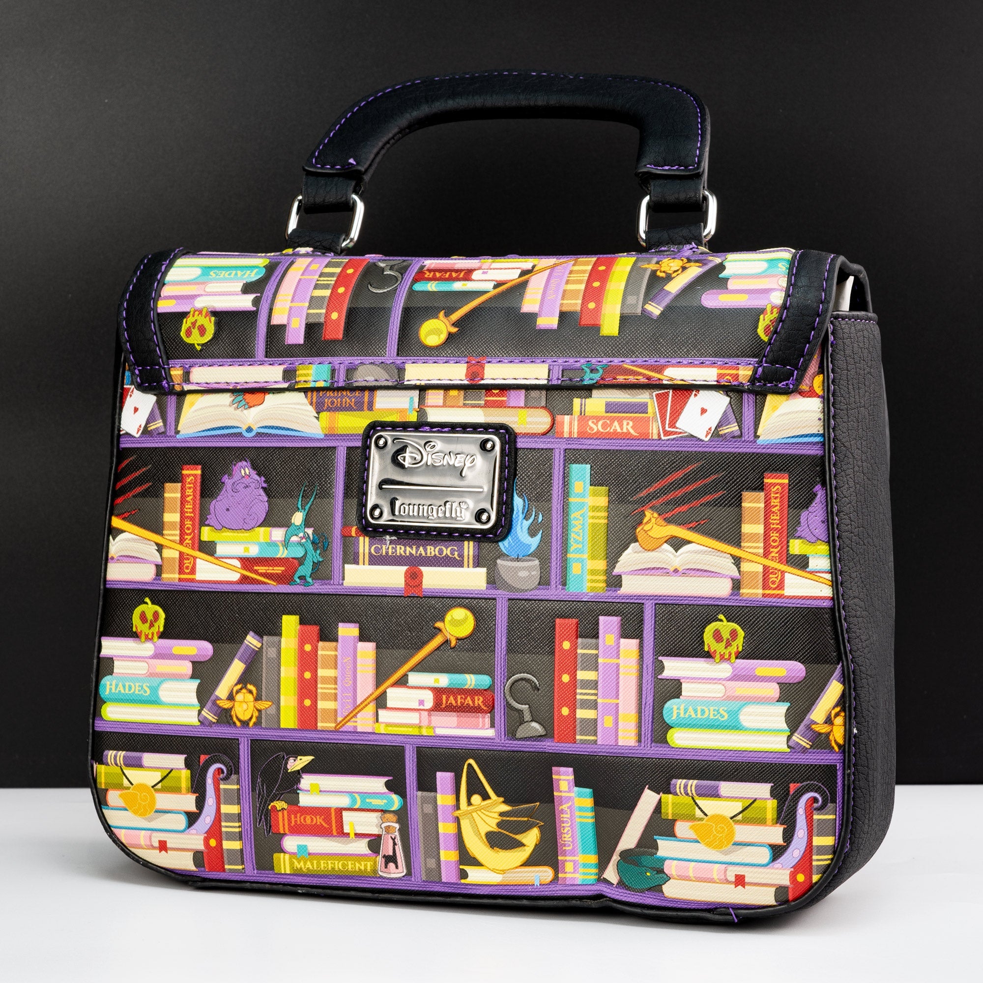 Loungefly x Disney Villains Books Crossbody Bag - GeekCore