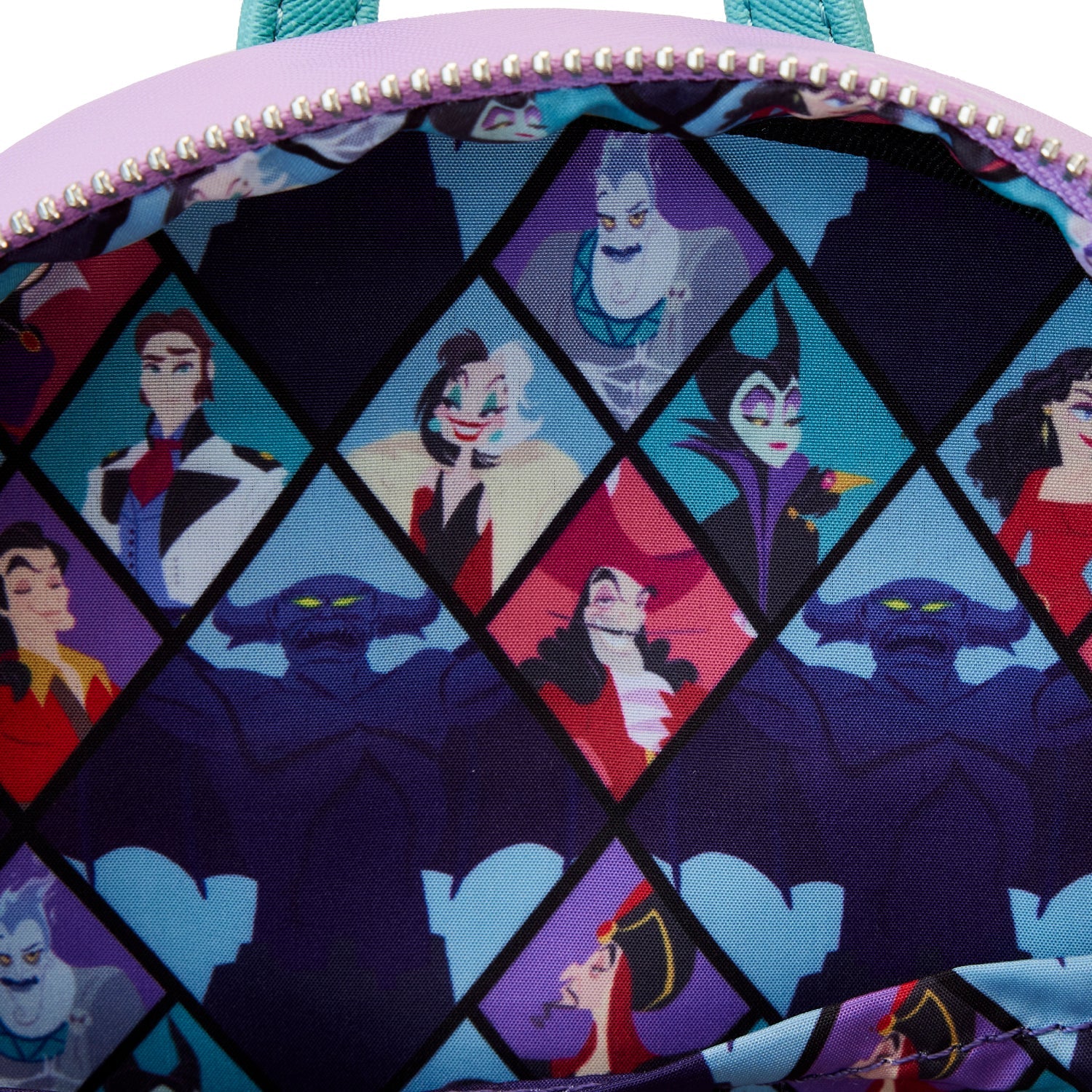 Loungefly x Disney Villains Colour Block Triple Pocket Mini Backpack - GeekCore