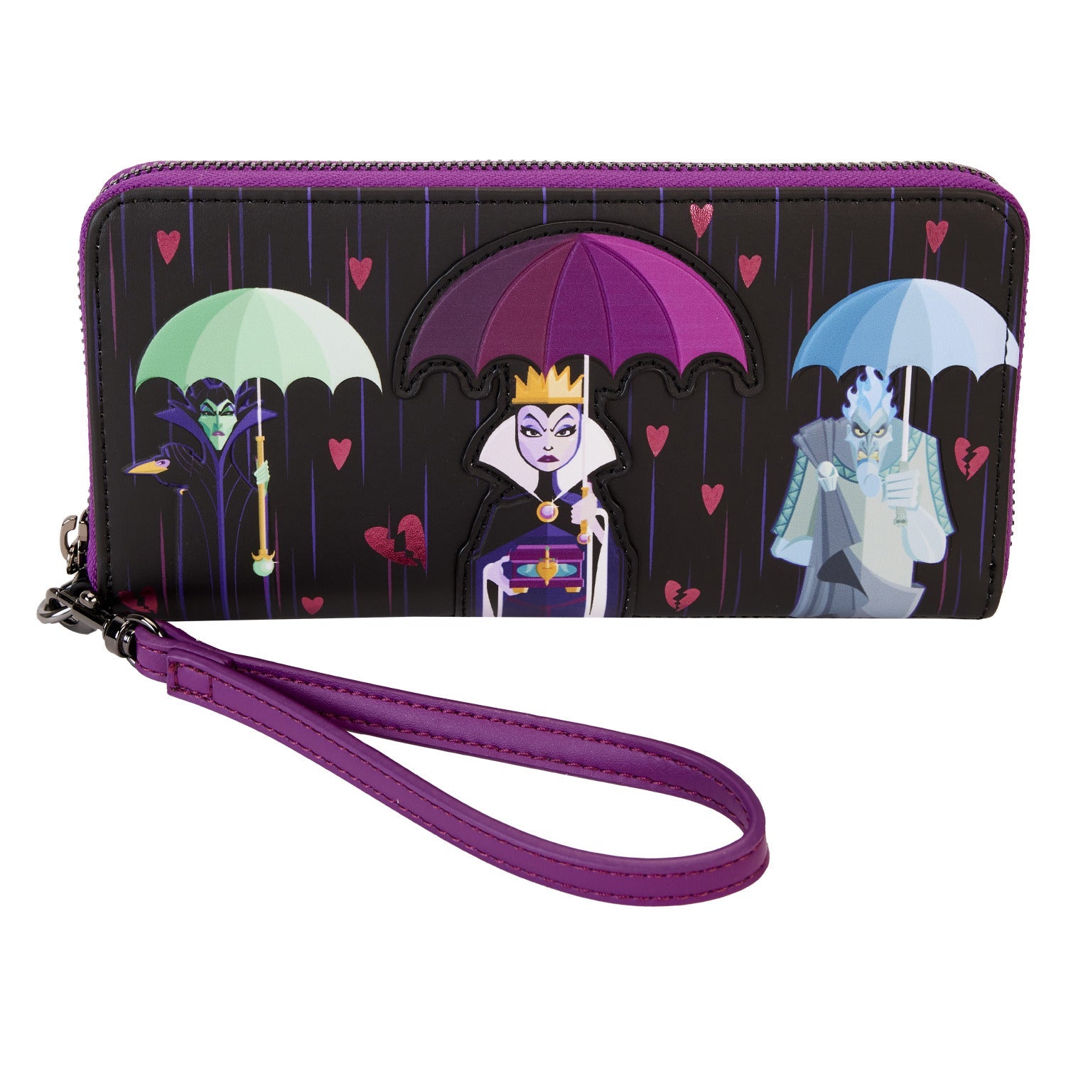 Loungefly x Disney Villains Curse Your Hearts Wristlet - GeekCore