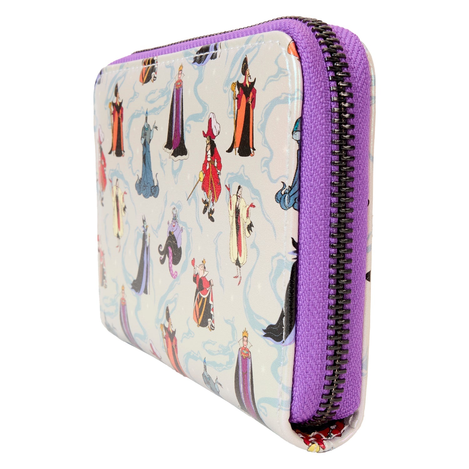 Loungefly x Disney Villains Iridescent Zip Around Wallet - GeekCore