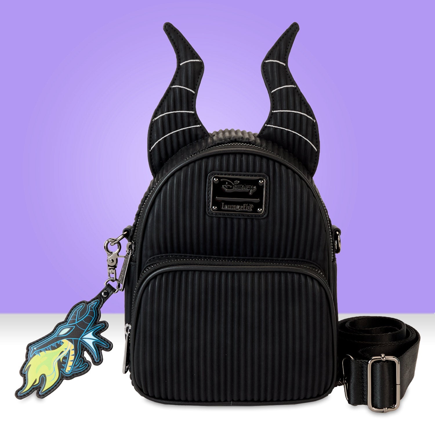 Loungefly x Disney Villains Malificent Convertible Mini Backpack - GeekCore