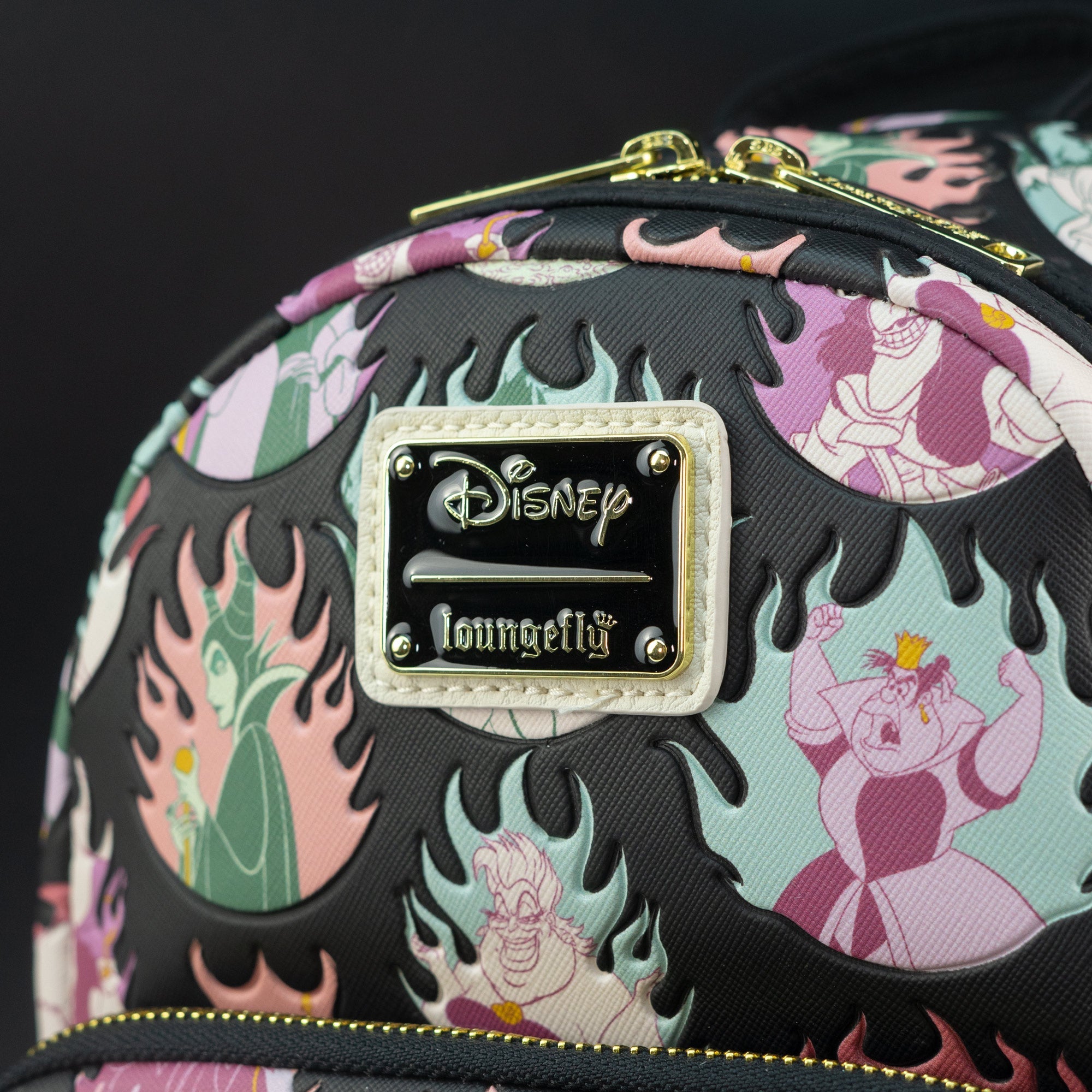 Loungefly x Disney Villains Pastel Flames Mini Backpack - GeekCore