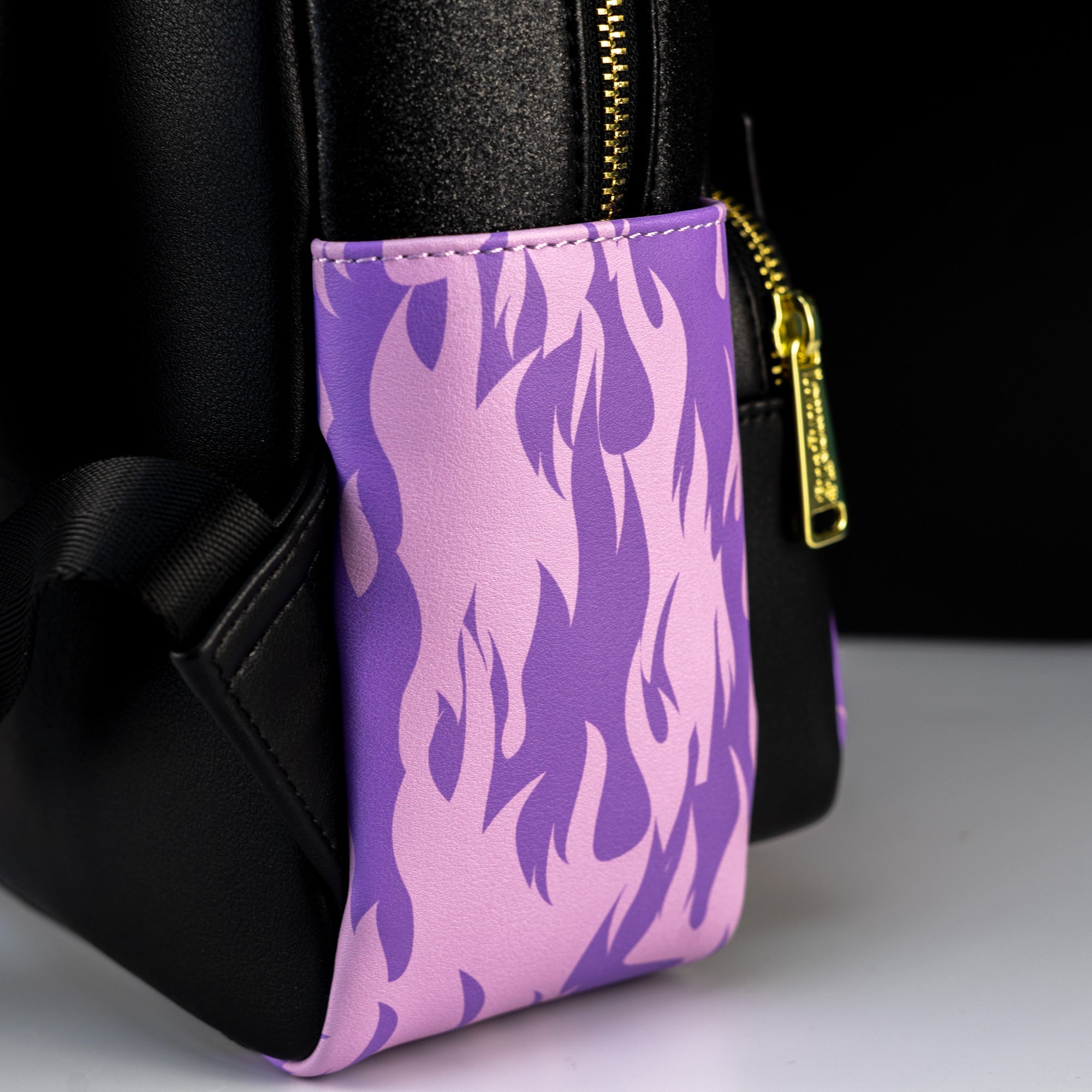 Loungefly x Disney Villains Purple Flame Mini Backpack - GeekCore