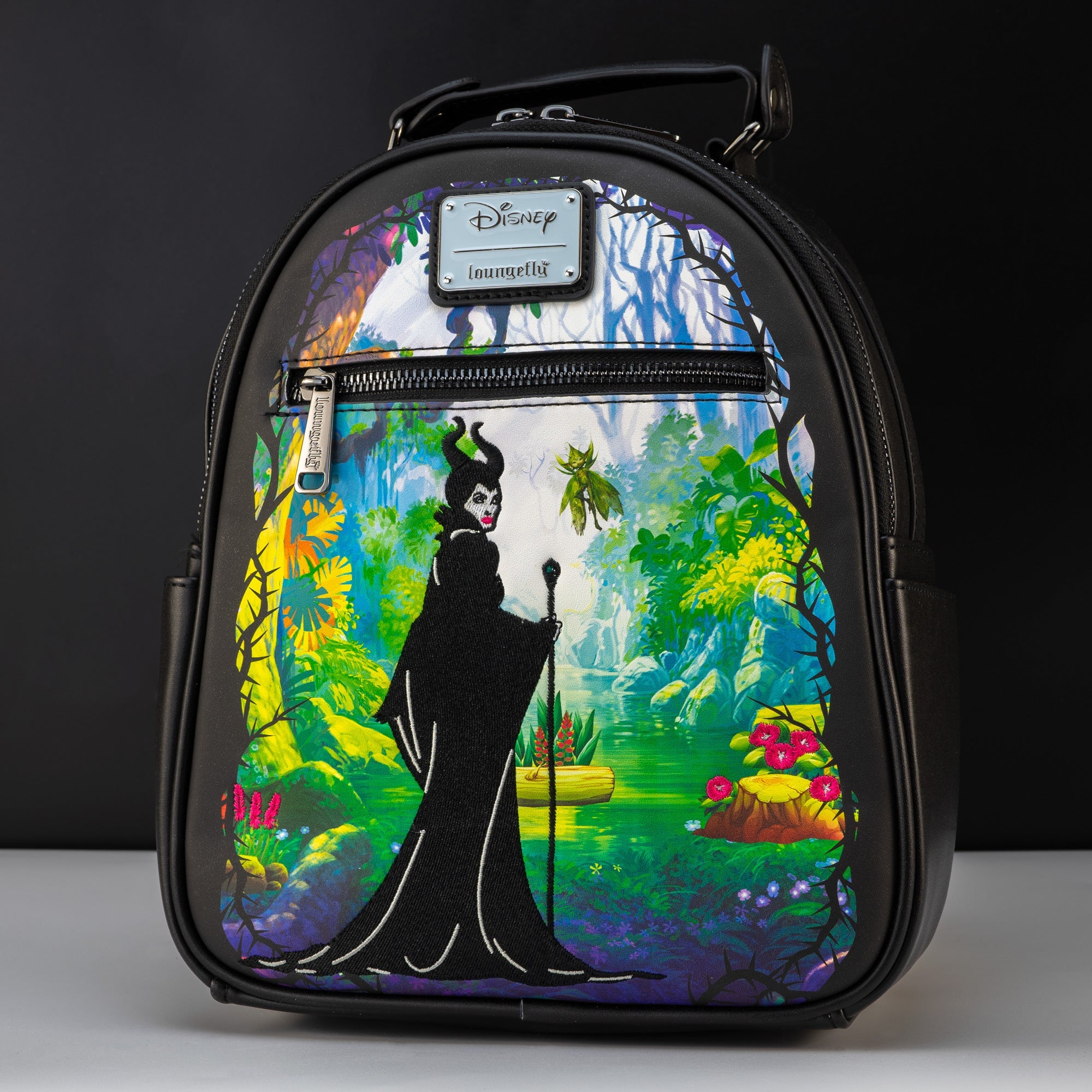 Loungefly x Disney Villains Sleeping Beauty Maleficent Faerie Garden Mini Backpack - GeekCore