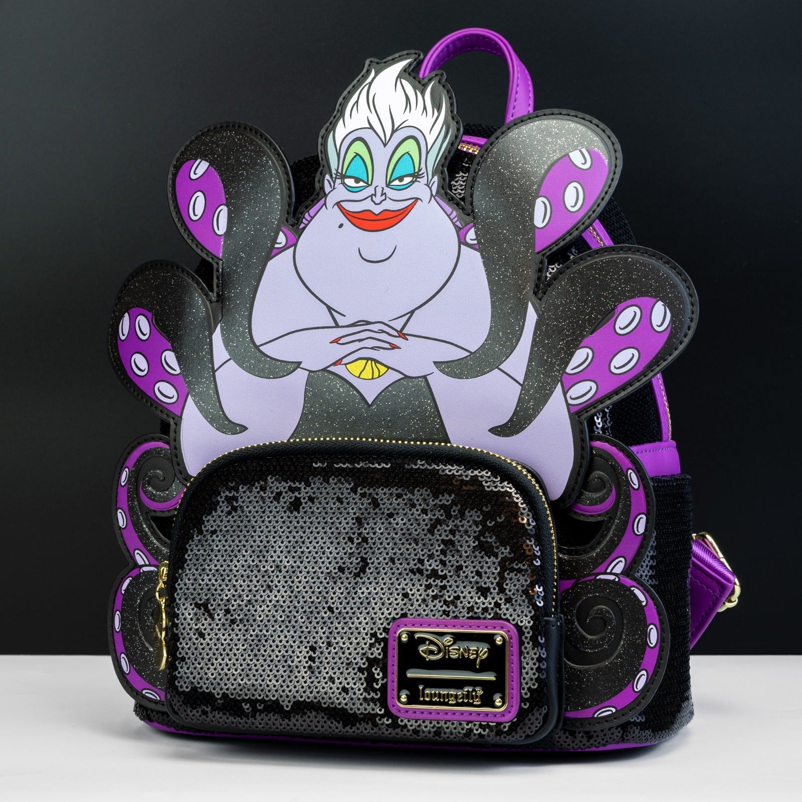 Loungefly x Disney Villains Ursula Sequin Cosplay Mini Backpack - GeekCore