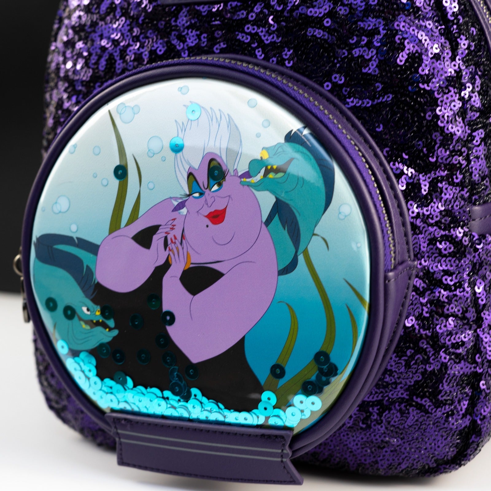 Loungefly x Disney Villains Ursula Sequin Globe Mini Backpack - GeekCore