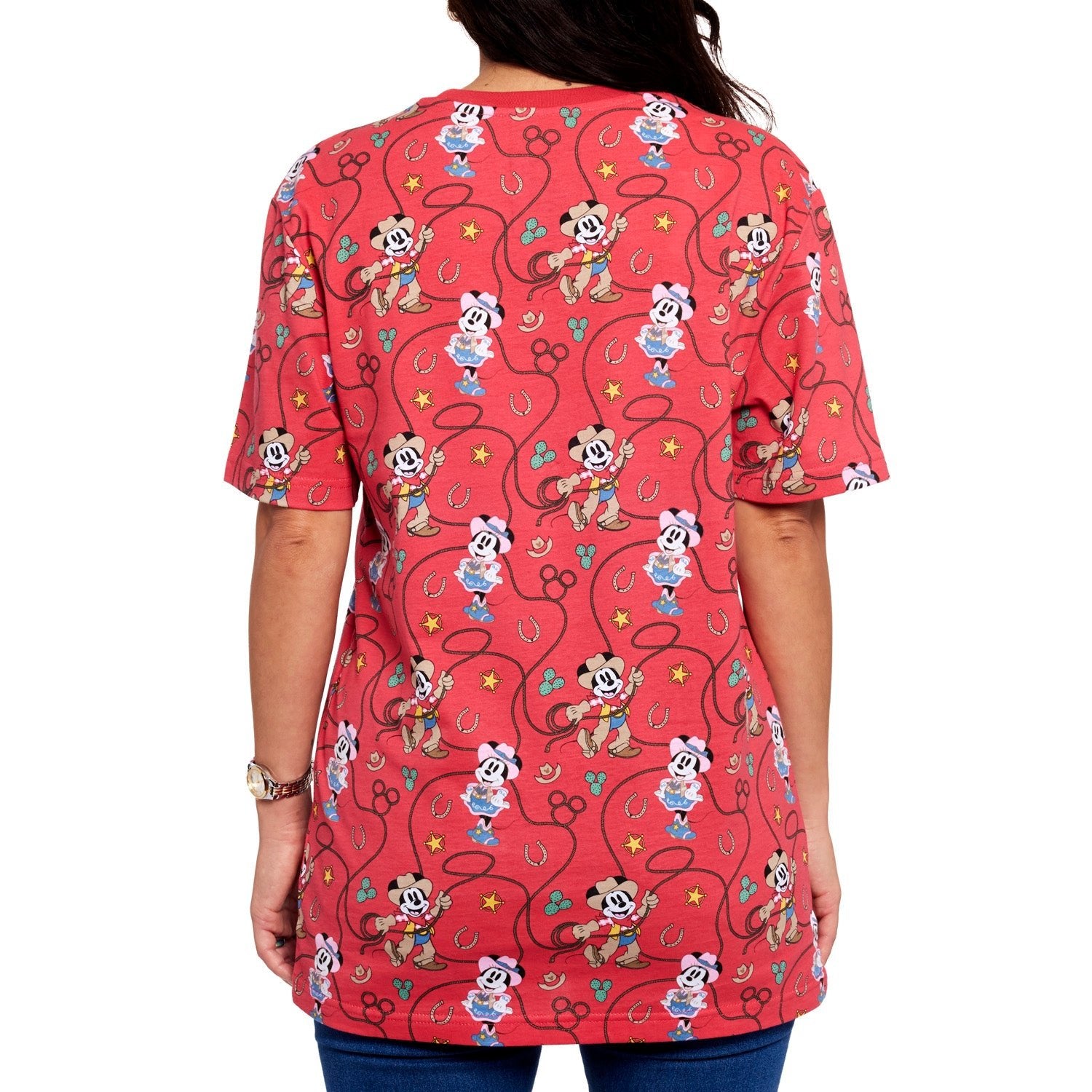 Loungefly x Disney Western Mickey and Minnie Unisex T - Shirt - GeekCore