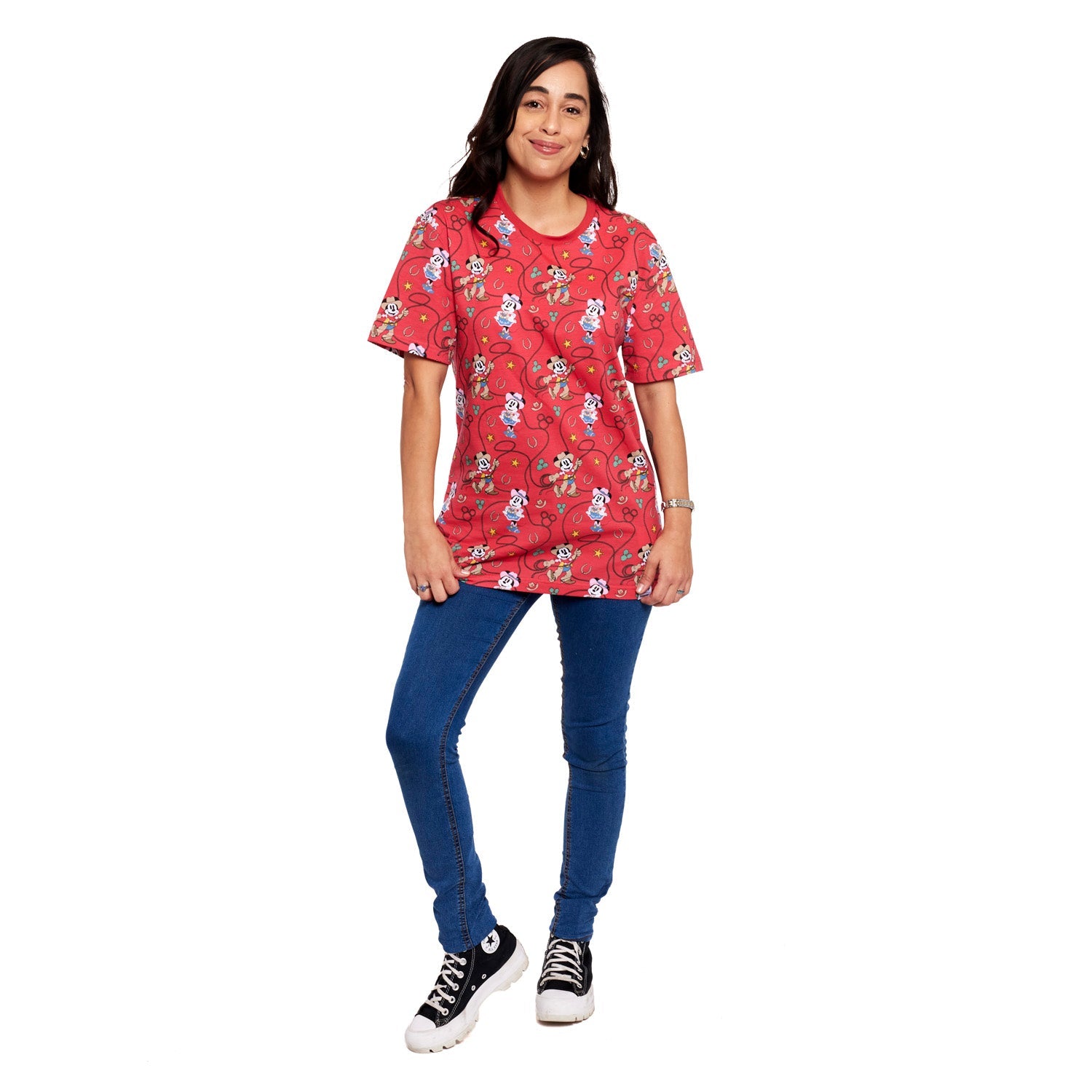 Loungefly x Disney Western Mickey and Minnie Unisex T - Shirt - GeekCore