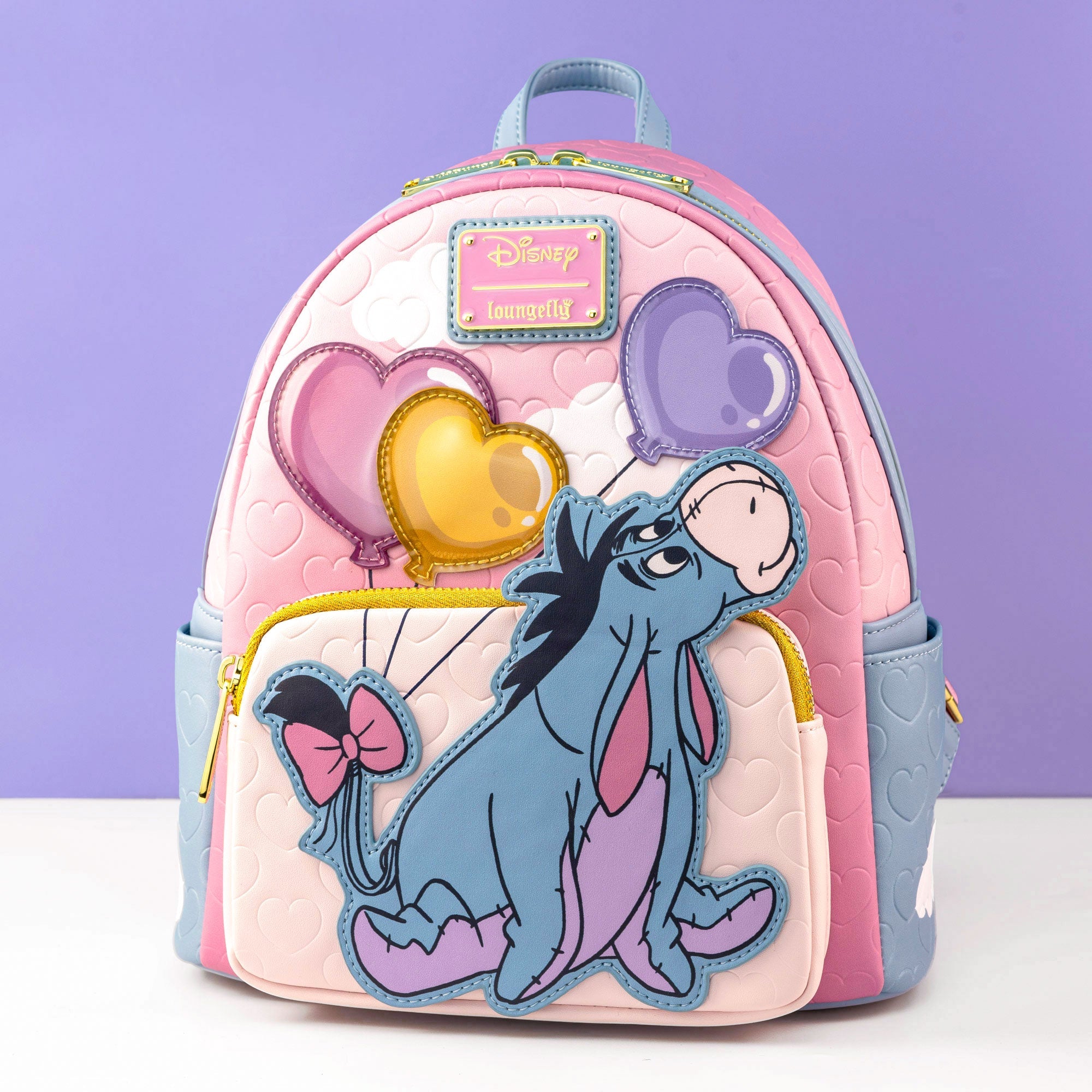 Loungefly x Disney Winnie the Pooh Eeyore Heart Balloons Mini Backpack - GeekCore